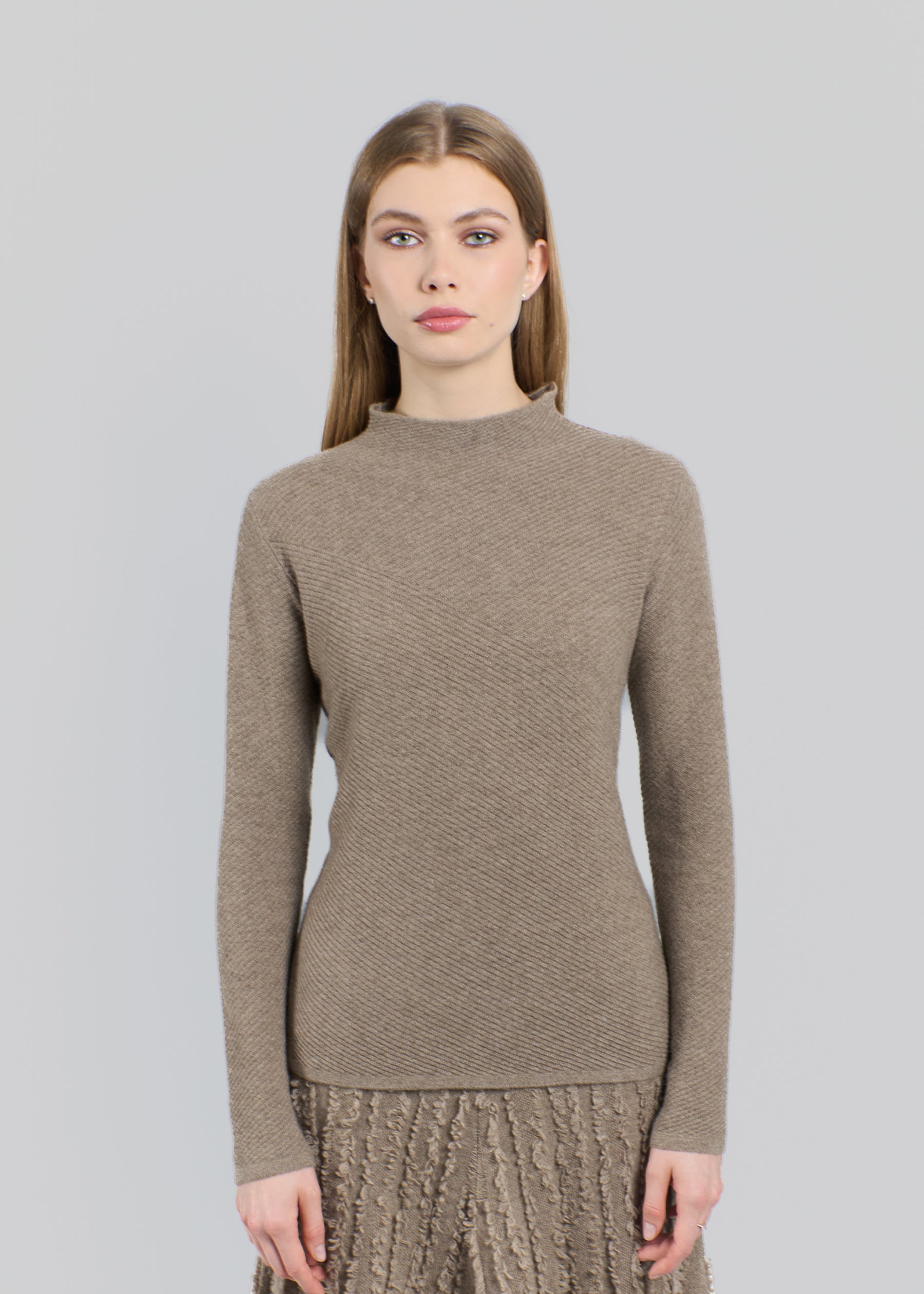 Caldo Mock Neck Cashmere Jumper