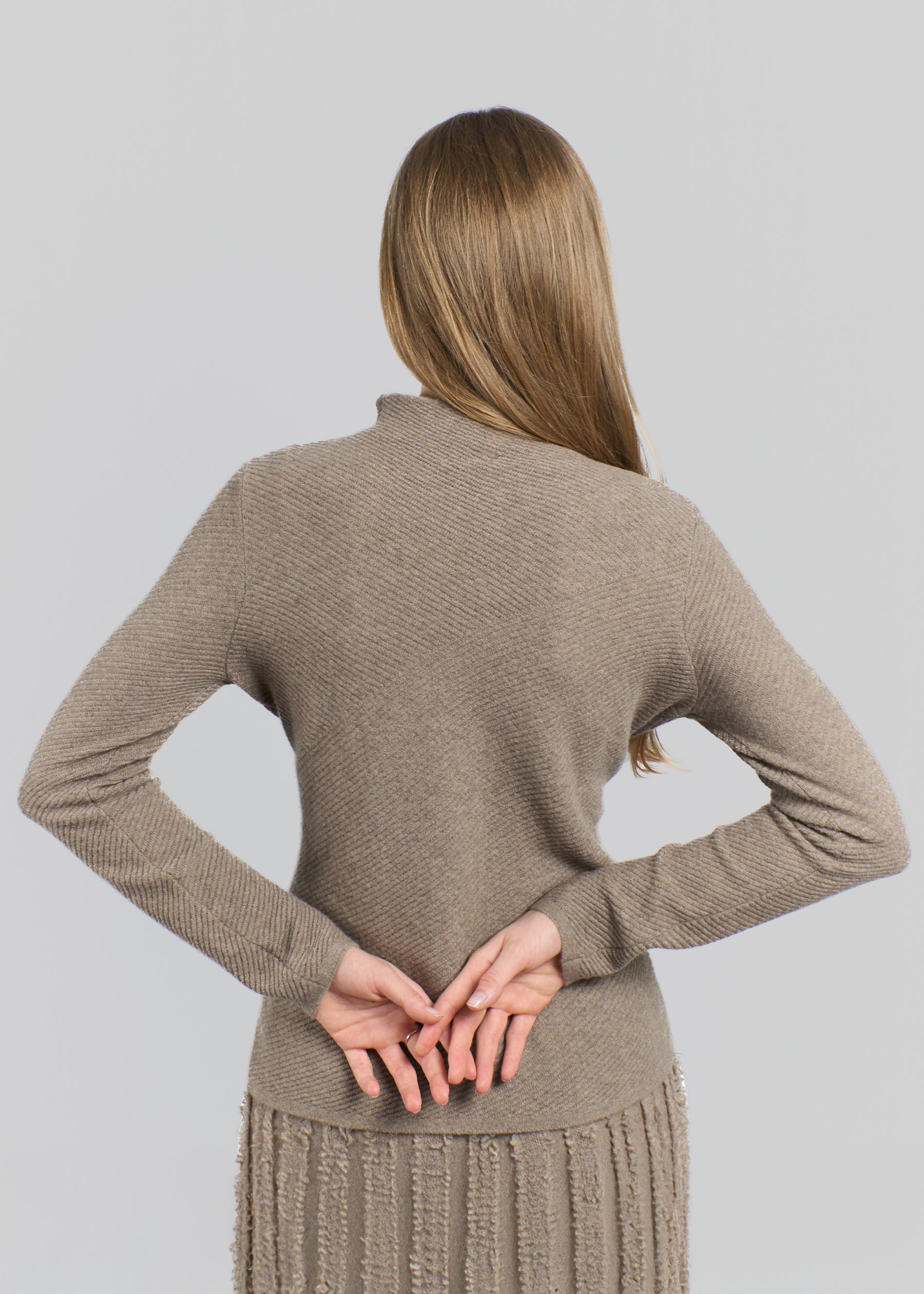 Caldo Mock Neck Cashmere Jumper