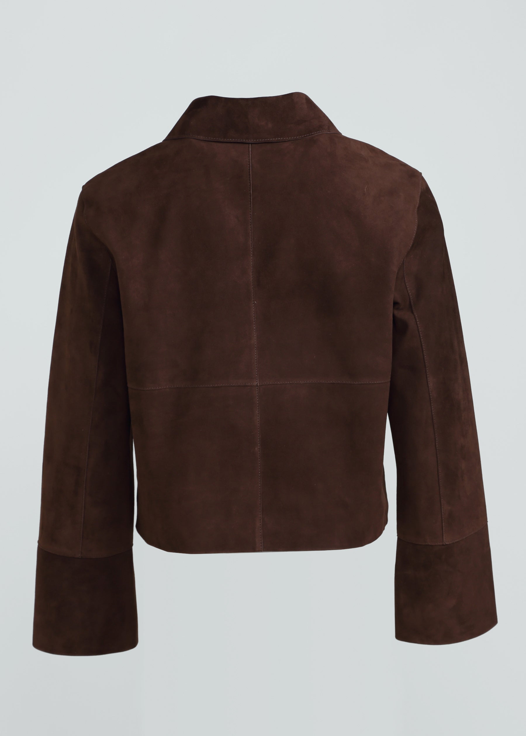 Alba Suede Leather Boxy Jacket