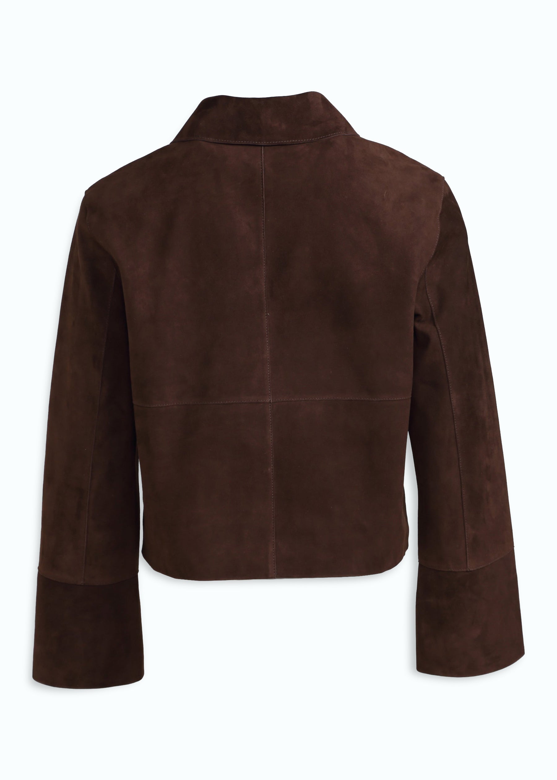 Alba Suede Leather Boxy Jacket