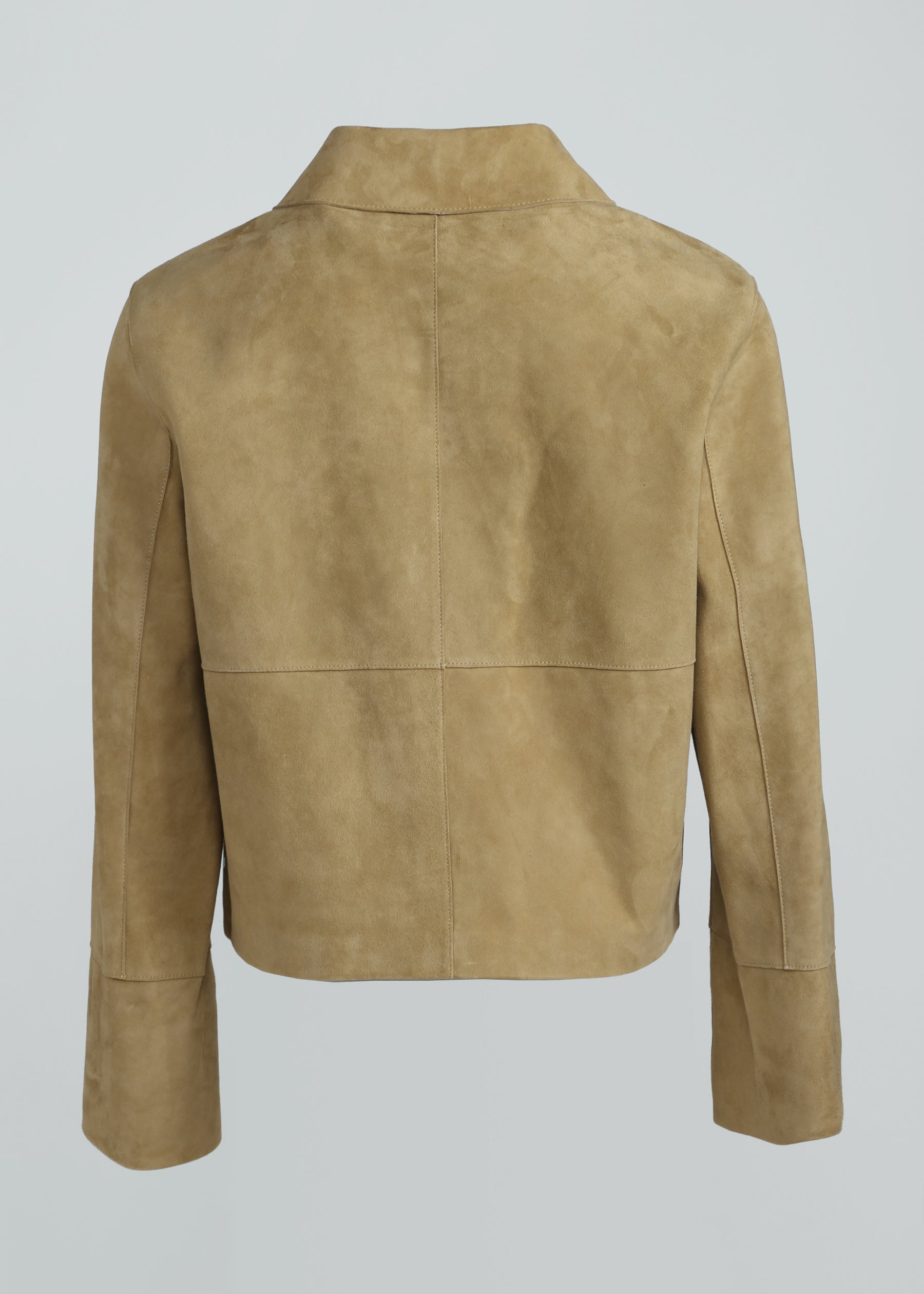 Alba Suede Leather Boxy Jacket