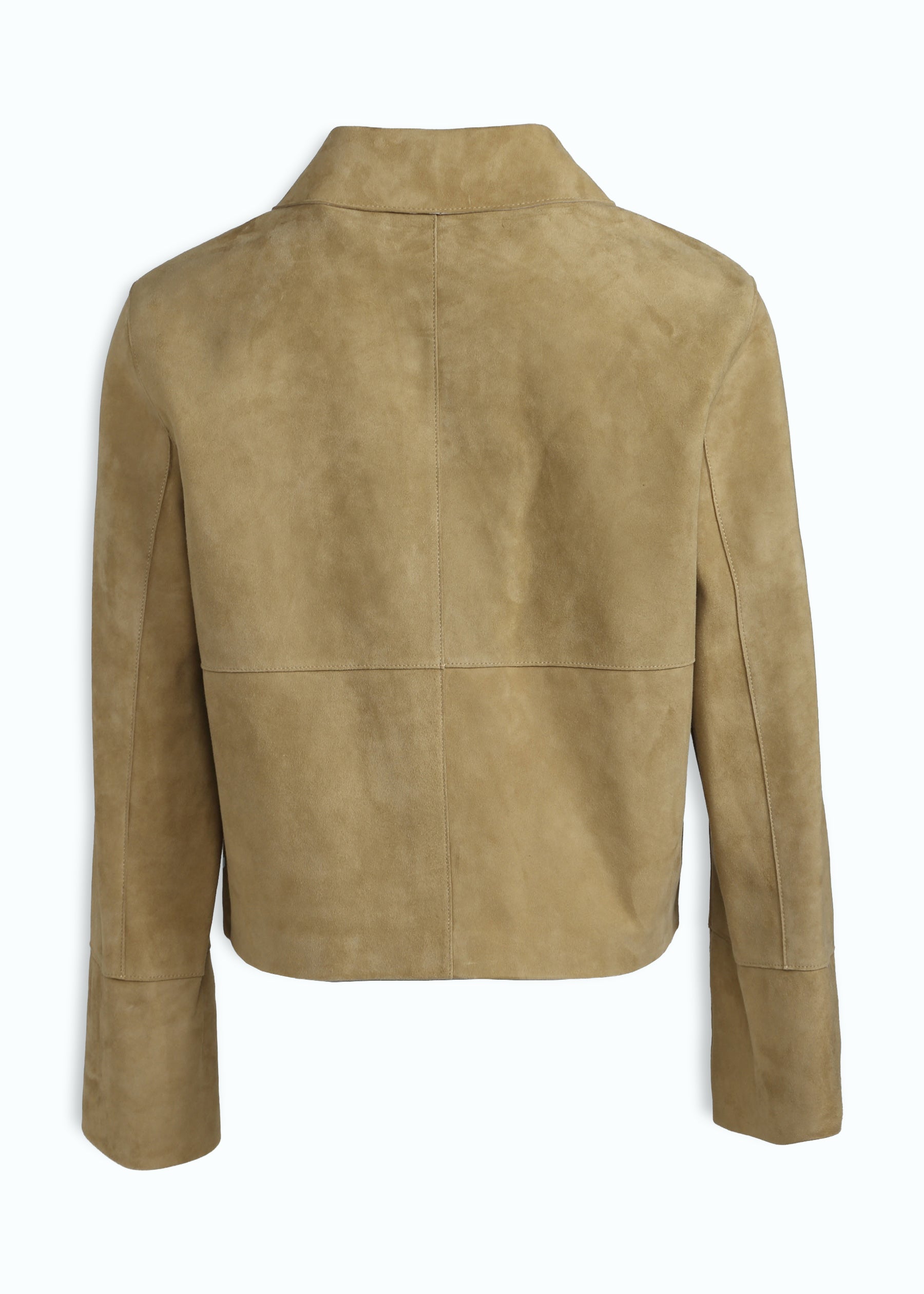 Alba Suede Leather Boxy Jacket