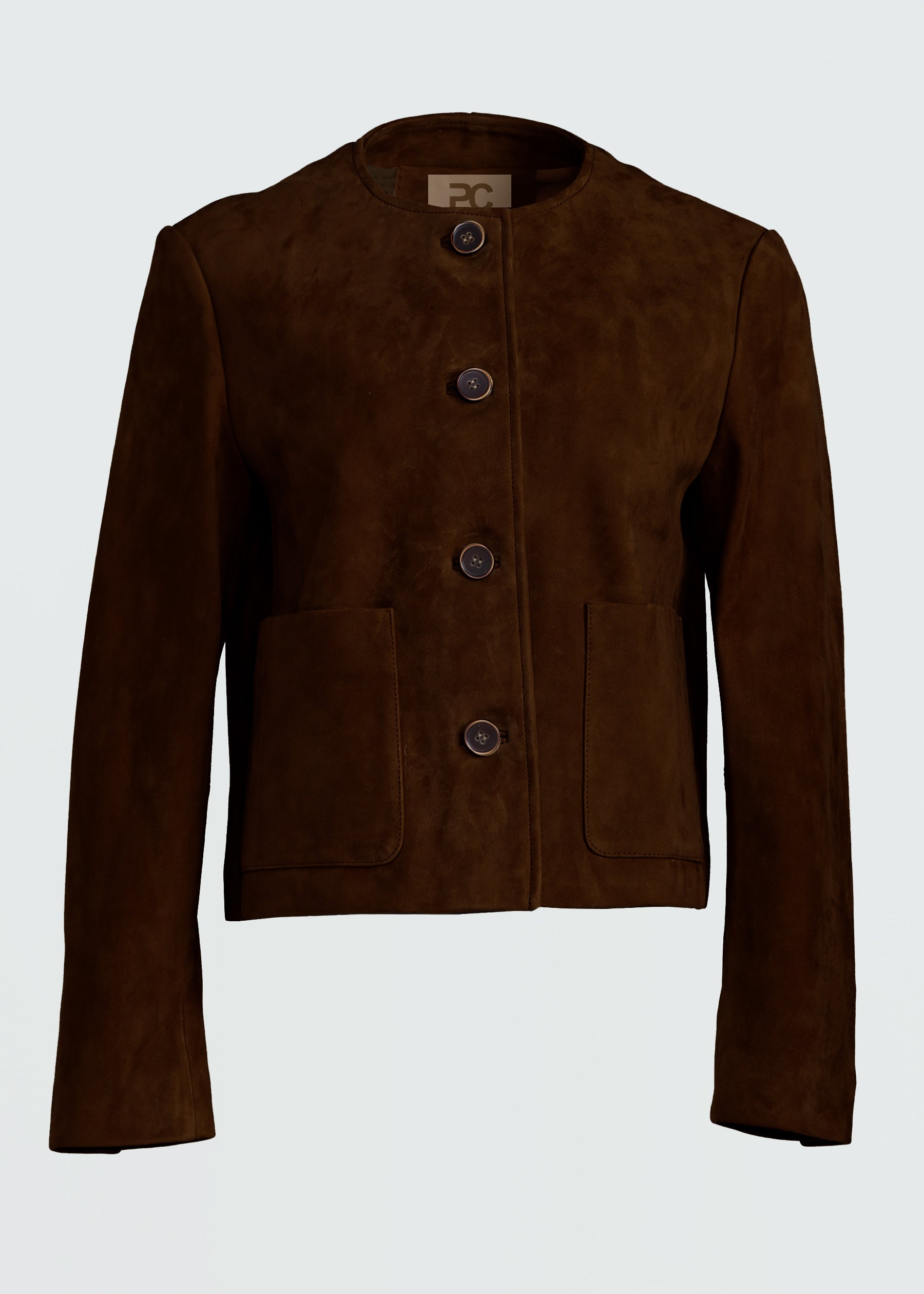 Sontuoso Suede Leather Boxy Jacket