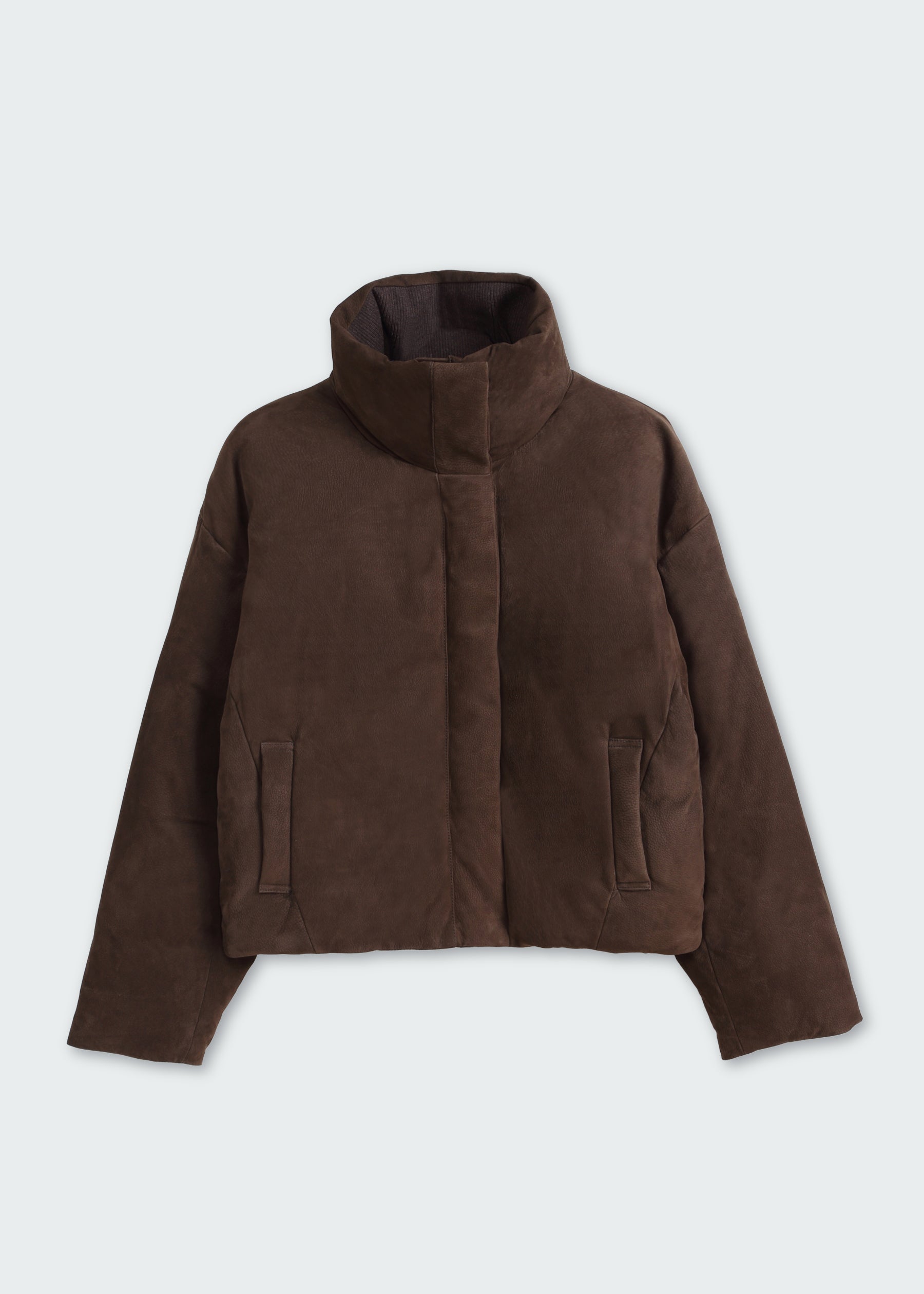 Talerno Leather Goose Down Jacket