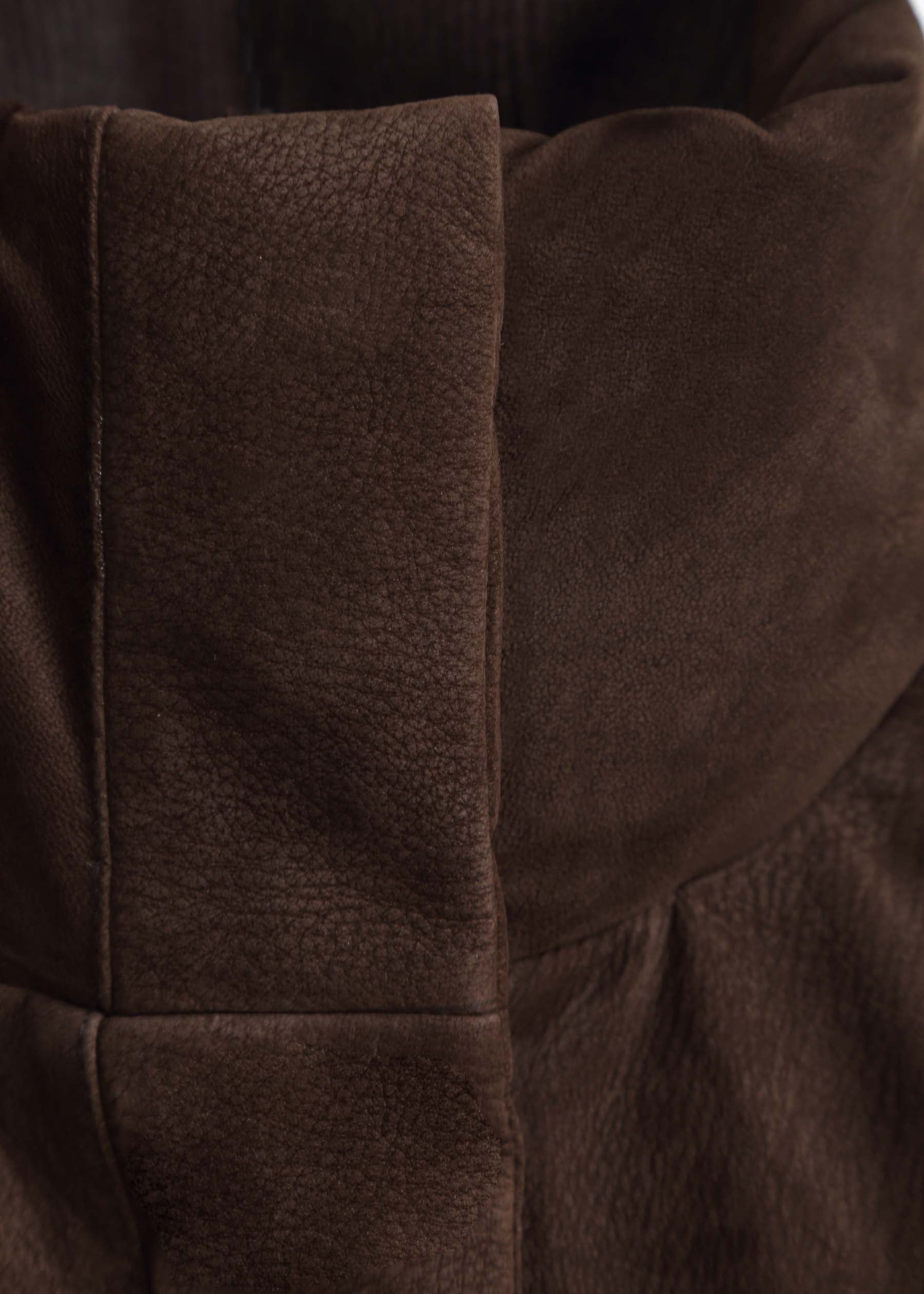 Talerno Leather Goose Down Jacket