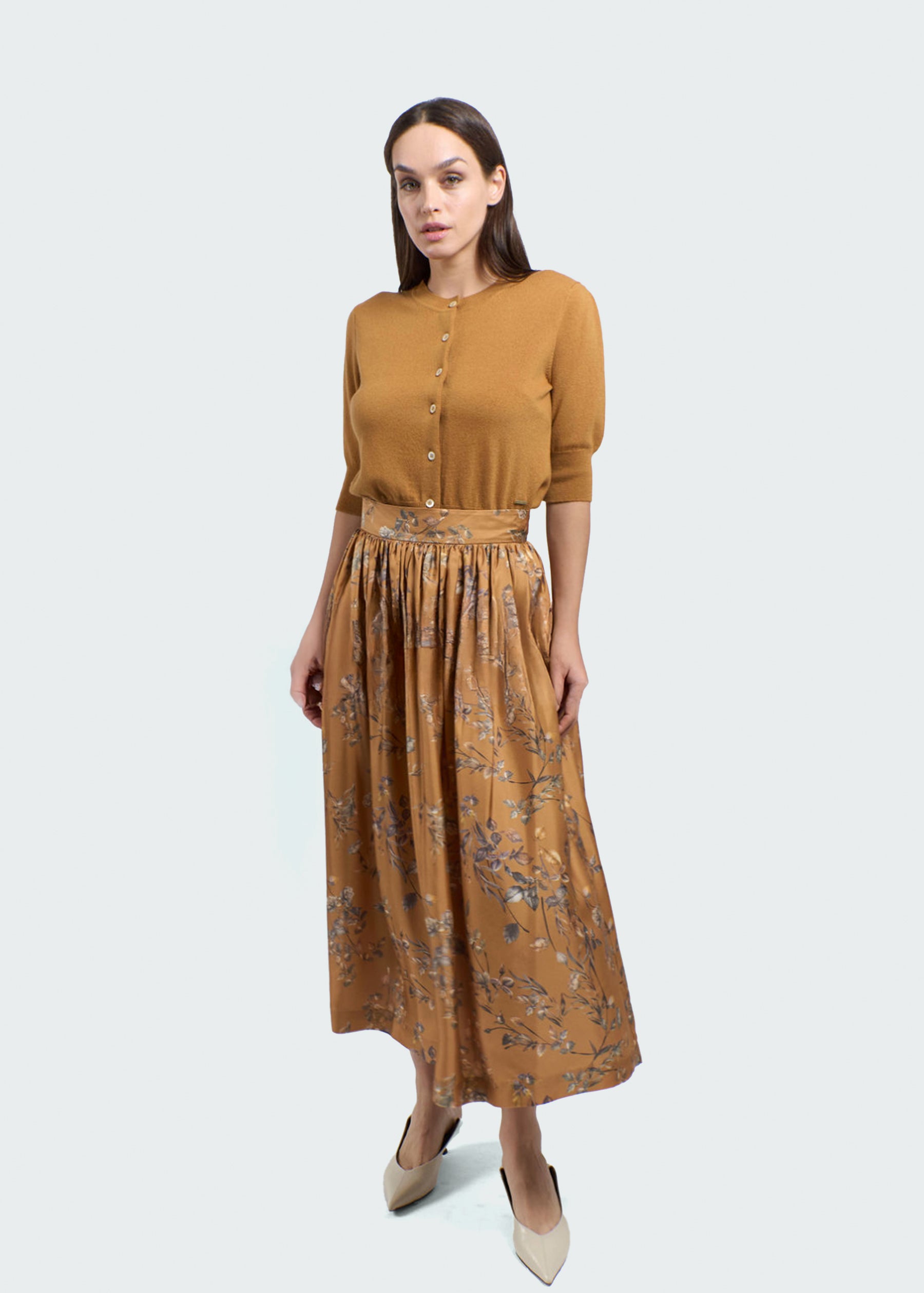 Orchidea Silk Skirt