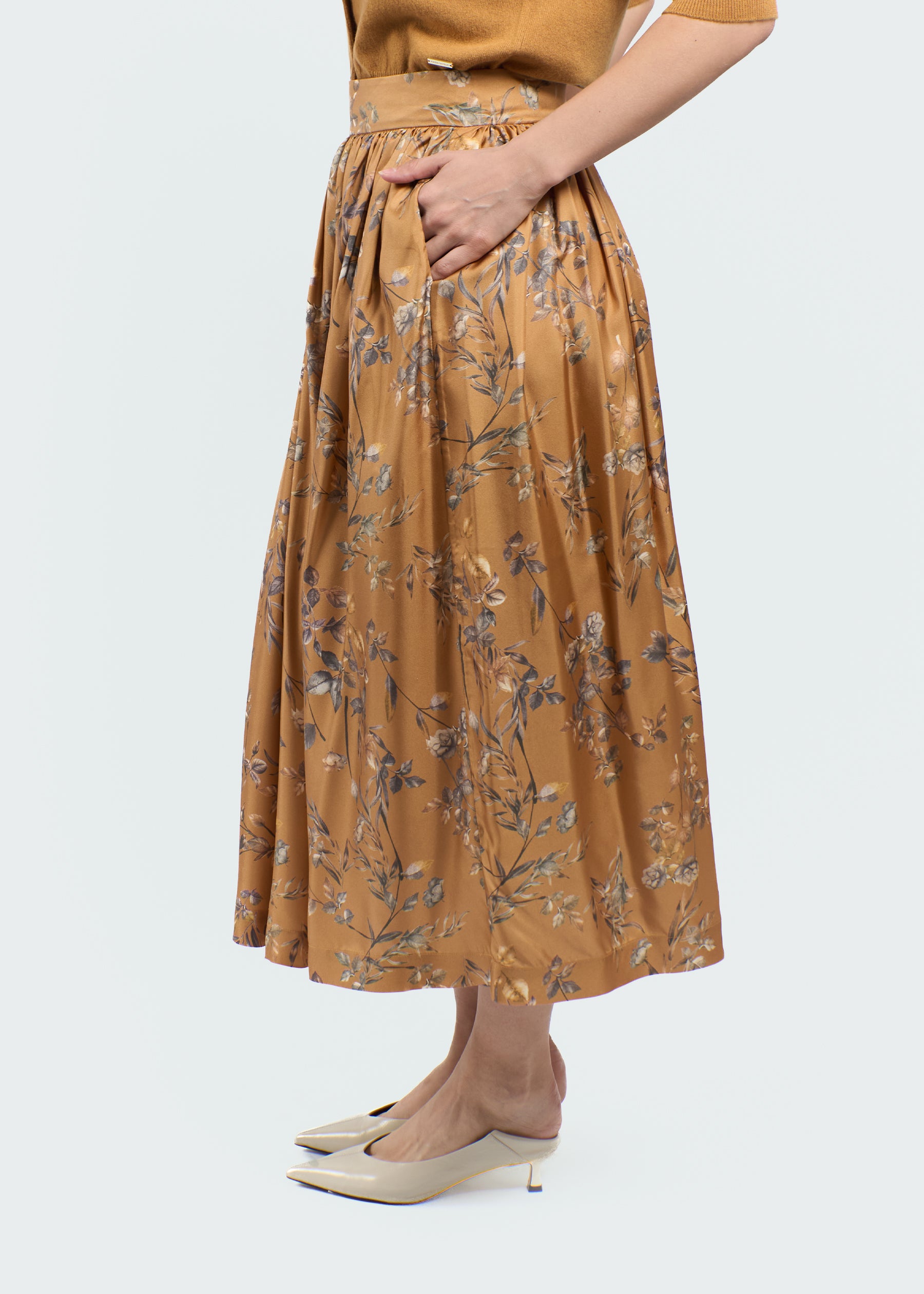 Orchidea Silk Skirt
