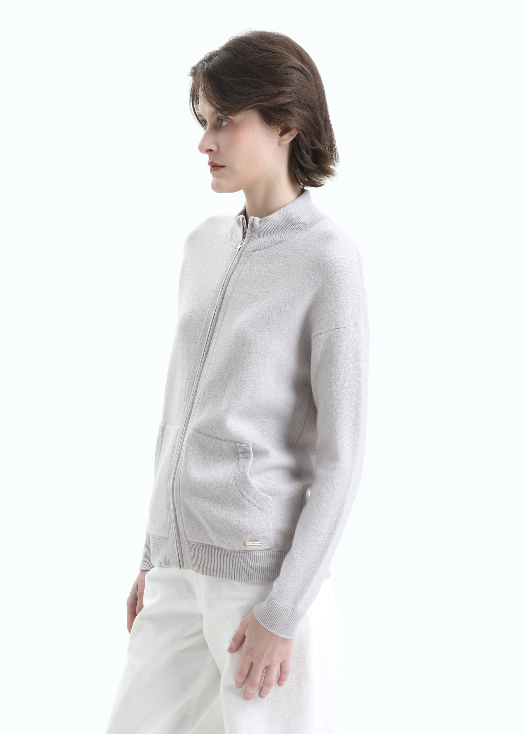 Tasca Zip Up Cardigan