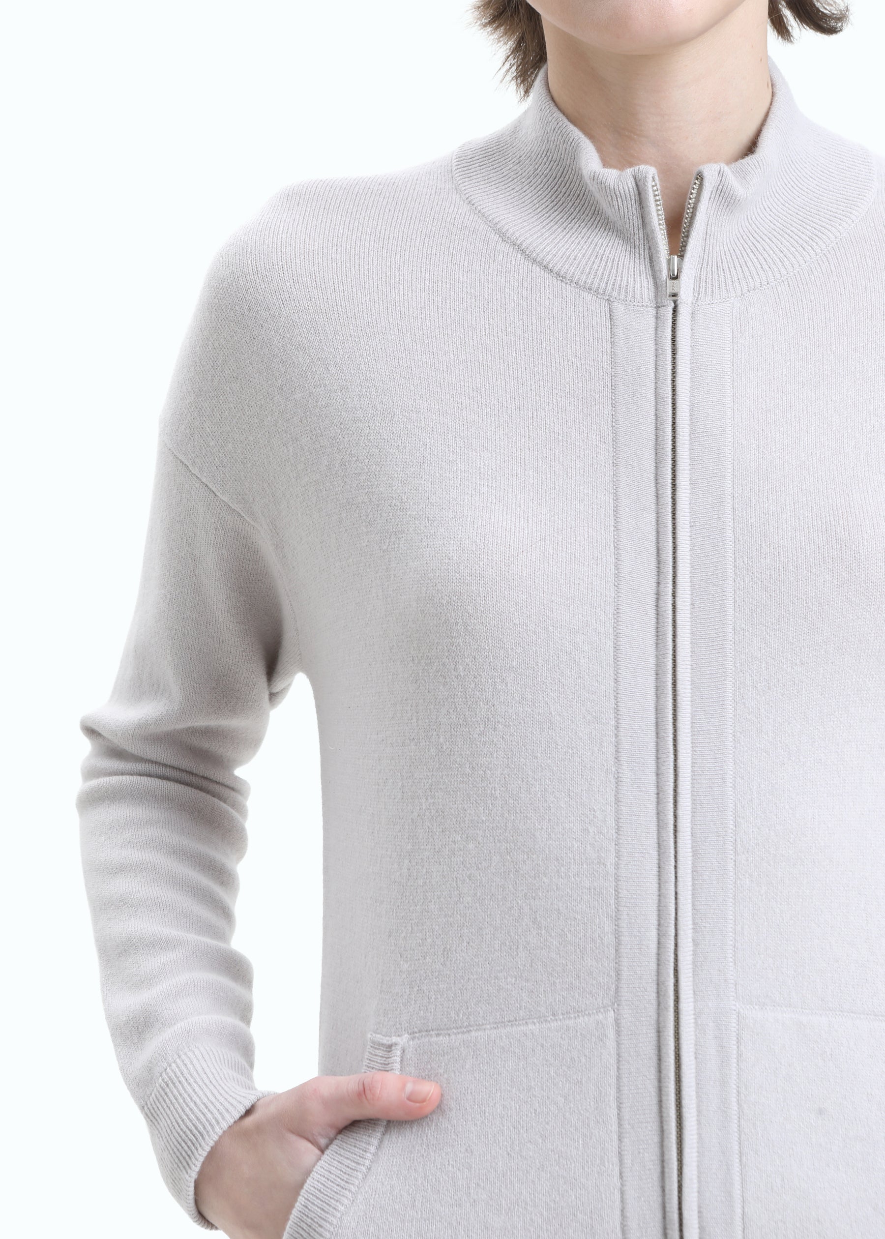 Tasca Zip Up Cardigan