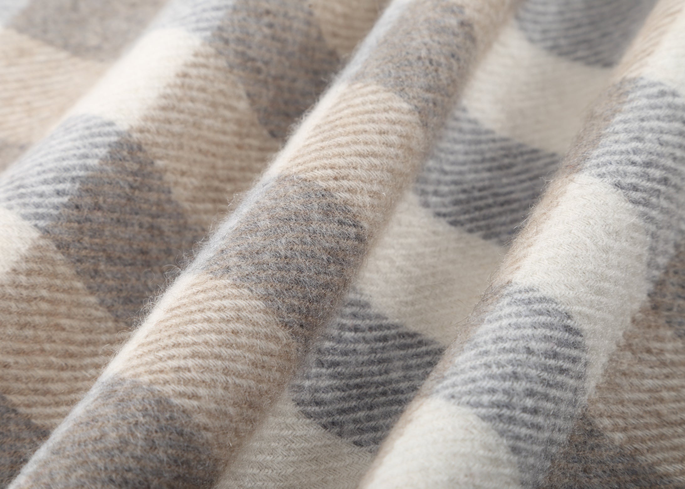 Double-Sided Plaid Cashmere Shawl