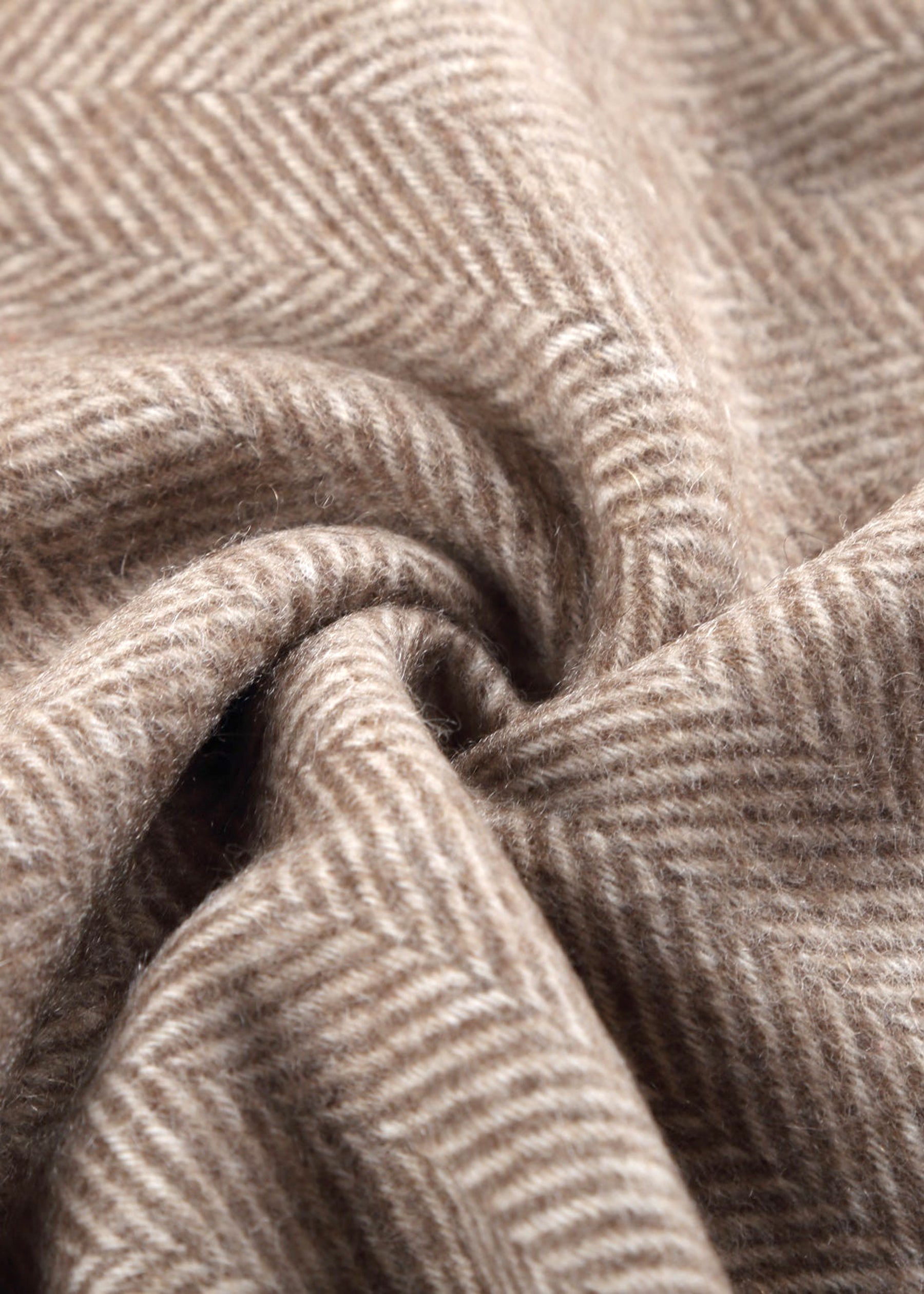 Double-Sided Plaid Shawl