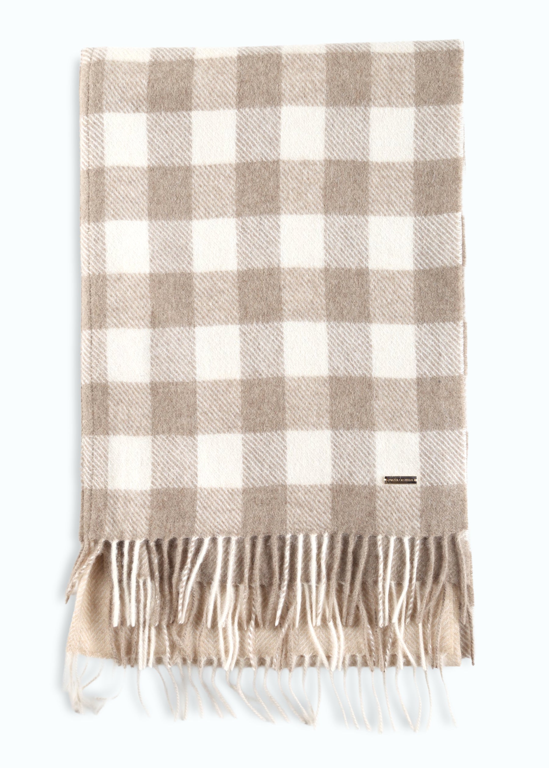 Double-Sided Plaid Shawl