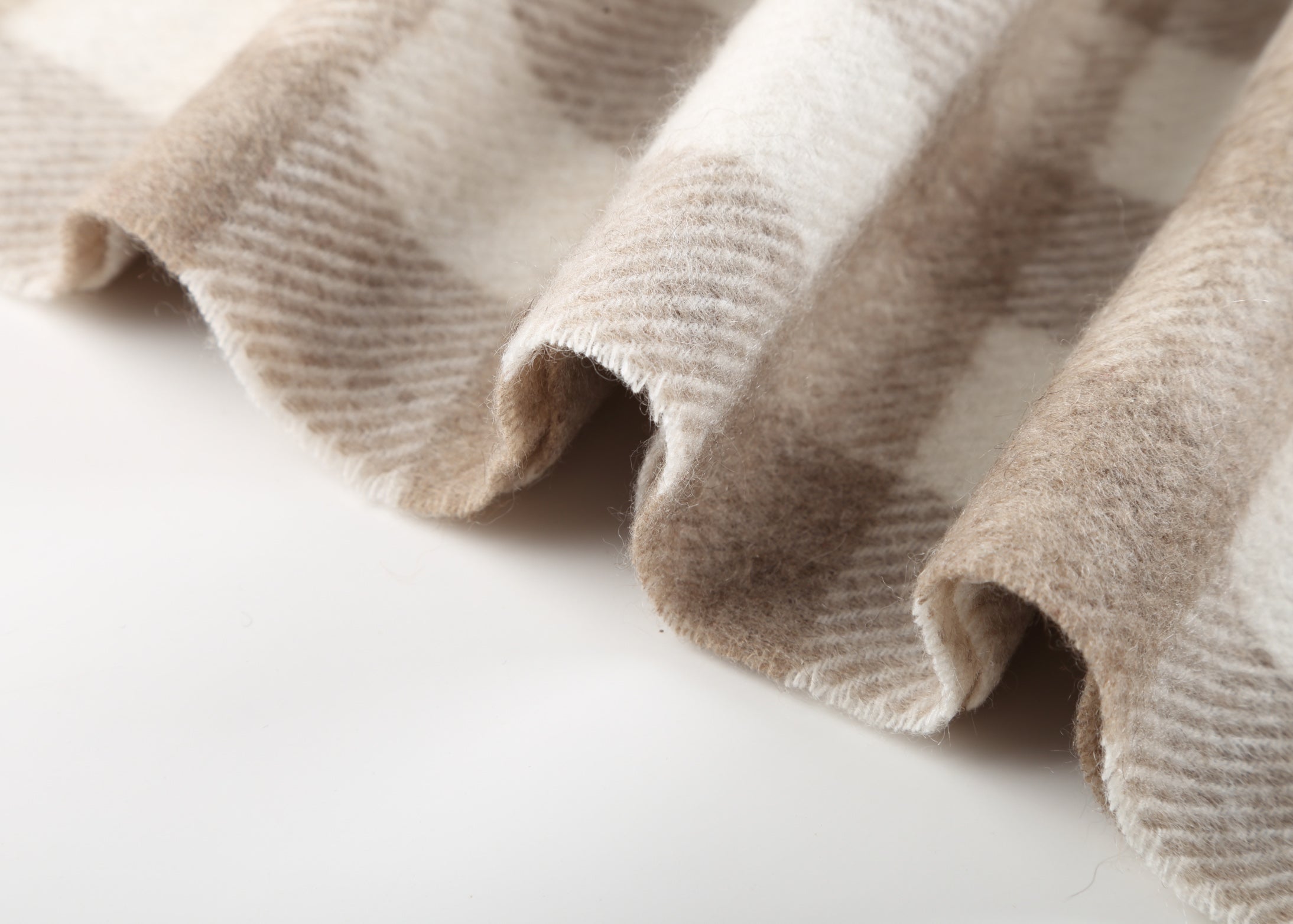 Double-Sided Plaid Cashmere Shawl