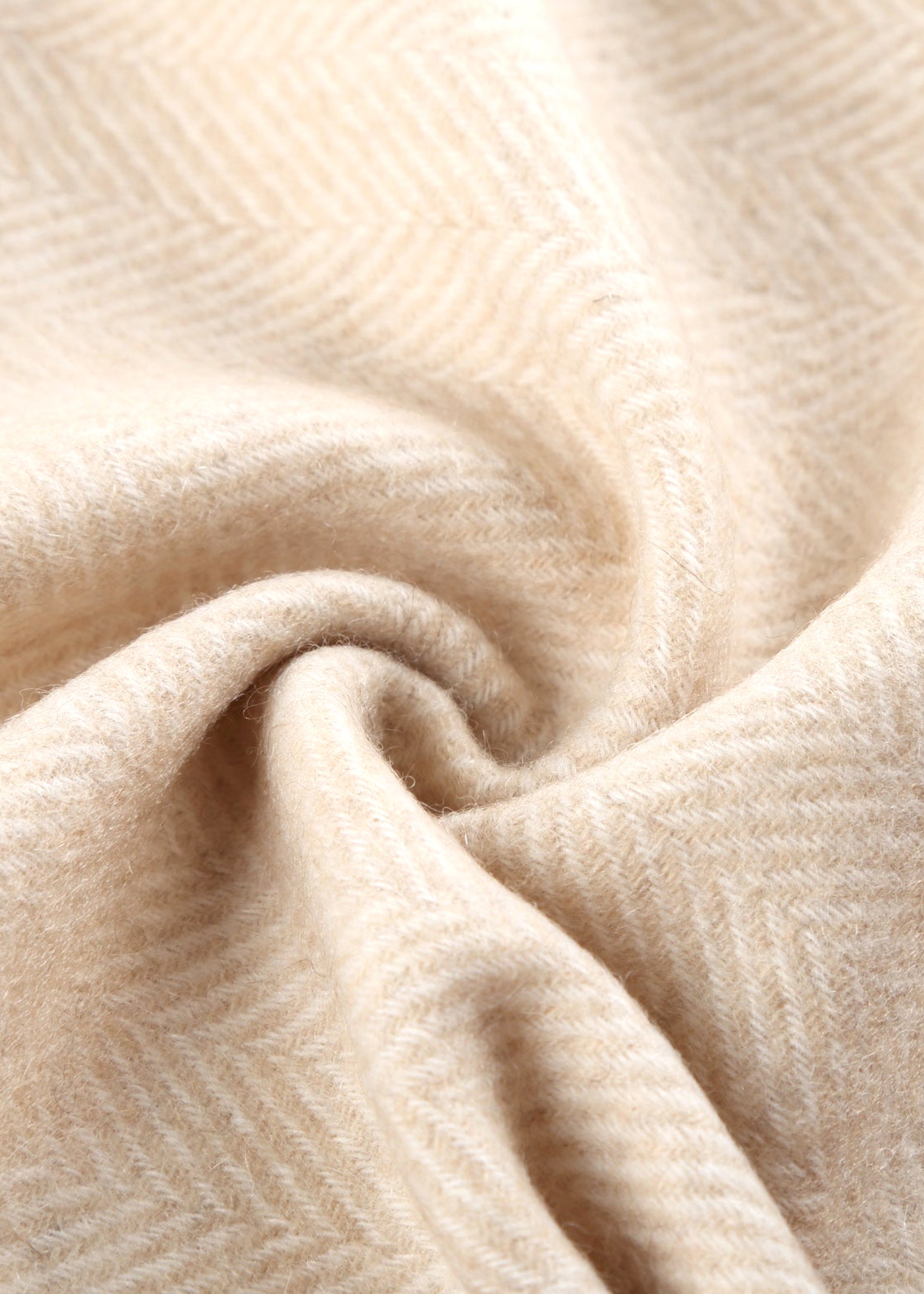 Double-Sided Plaid Shawl