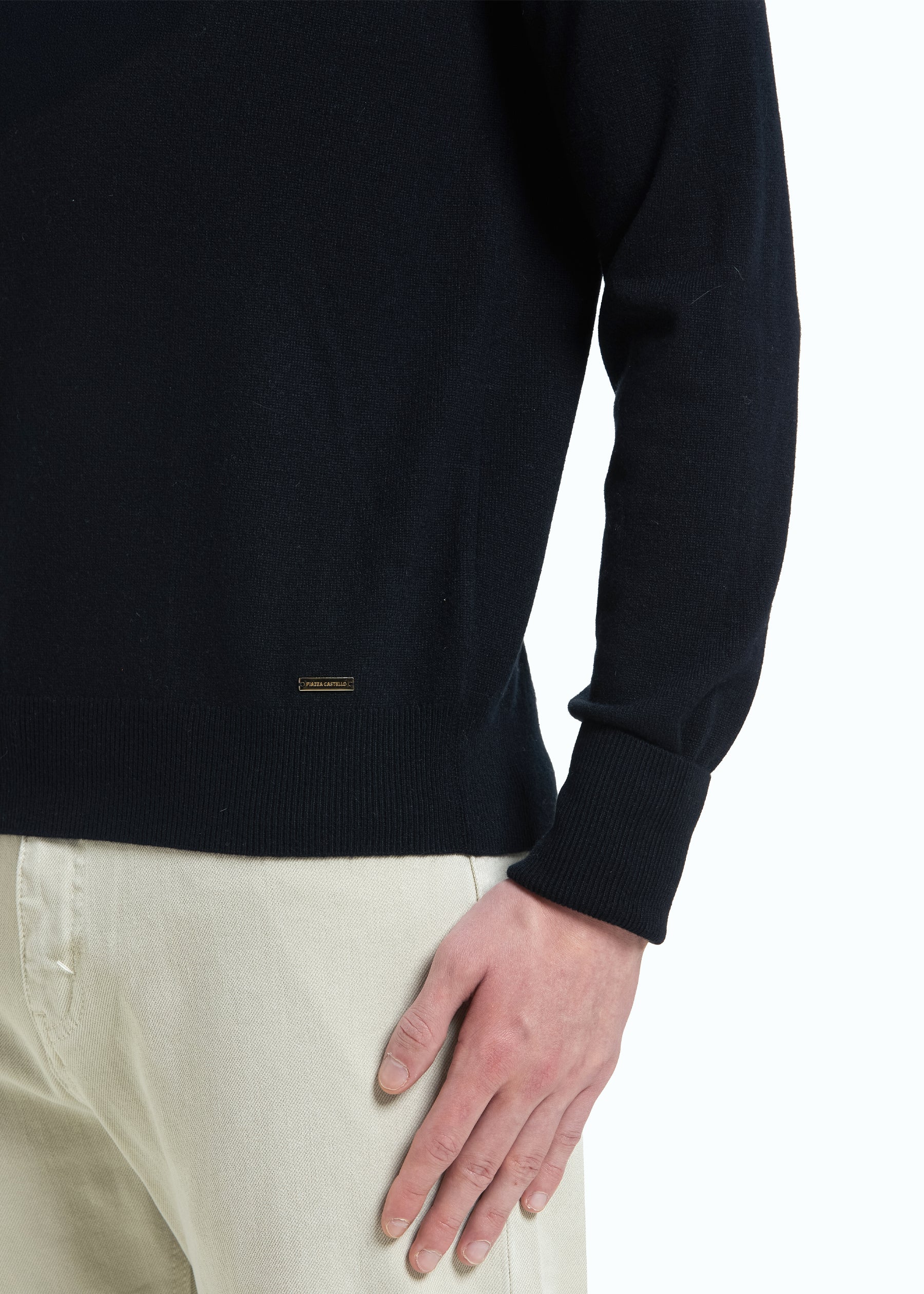 Liscio Men's Cashmere Half Zip Jumper