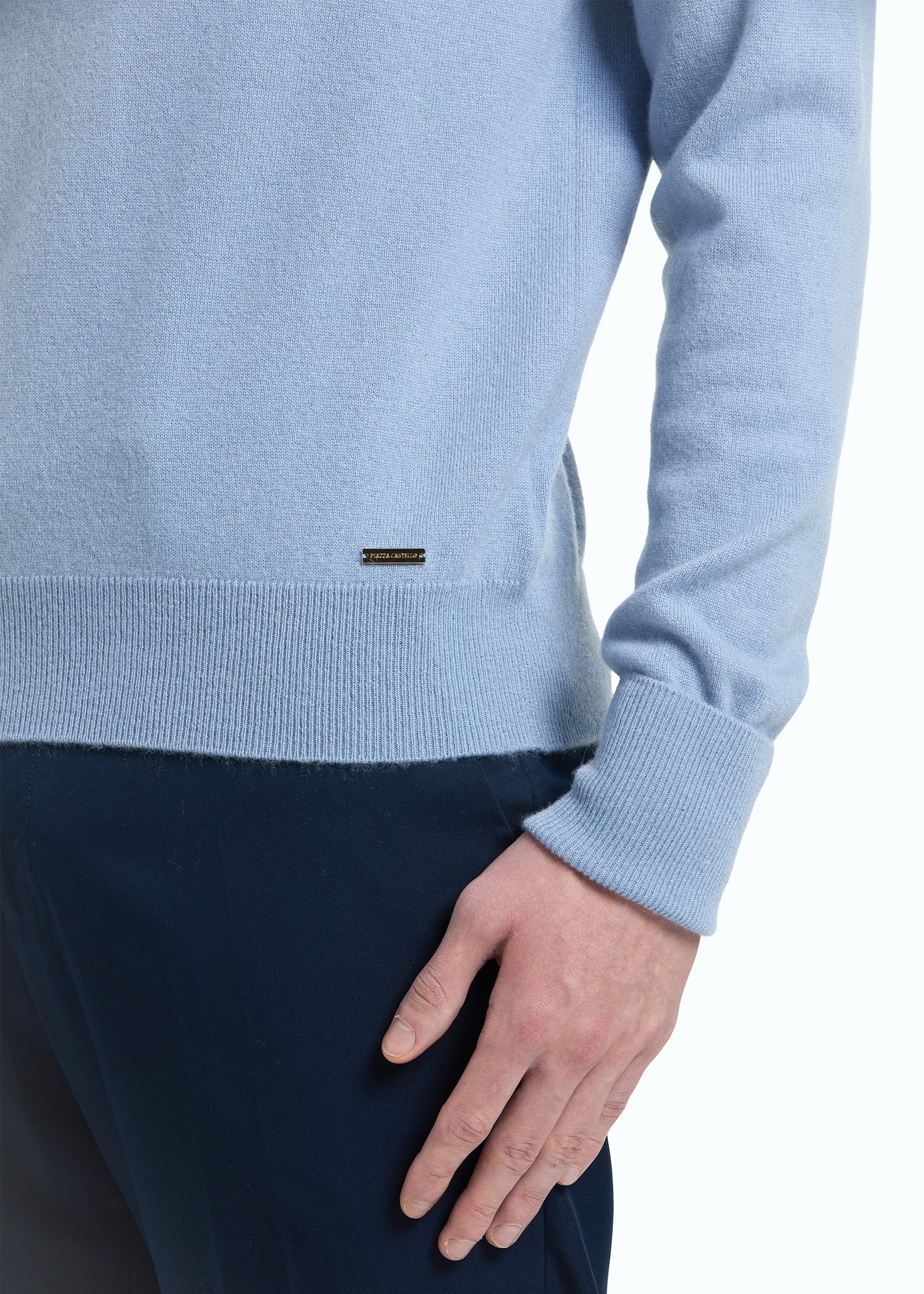 Liscio Men's Cashmere Half Zip Jumper