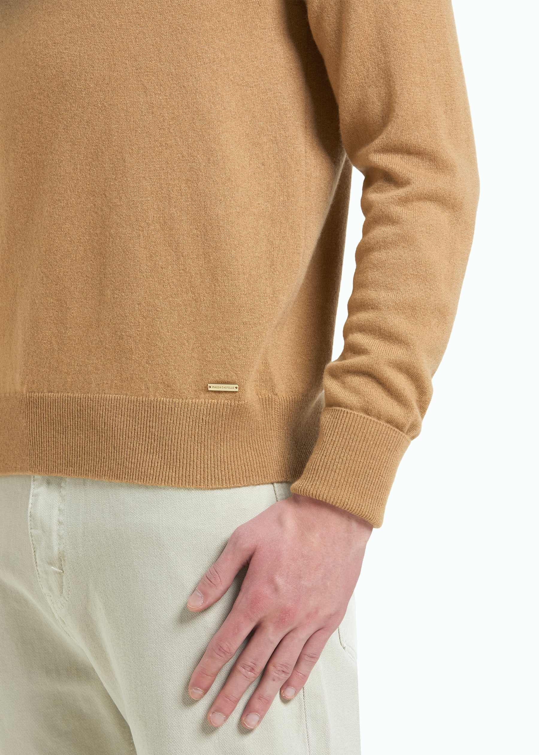 Liscio Men's Cashmere Half Zip Jumper
