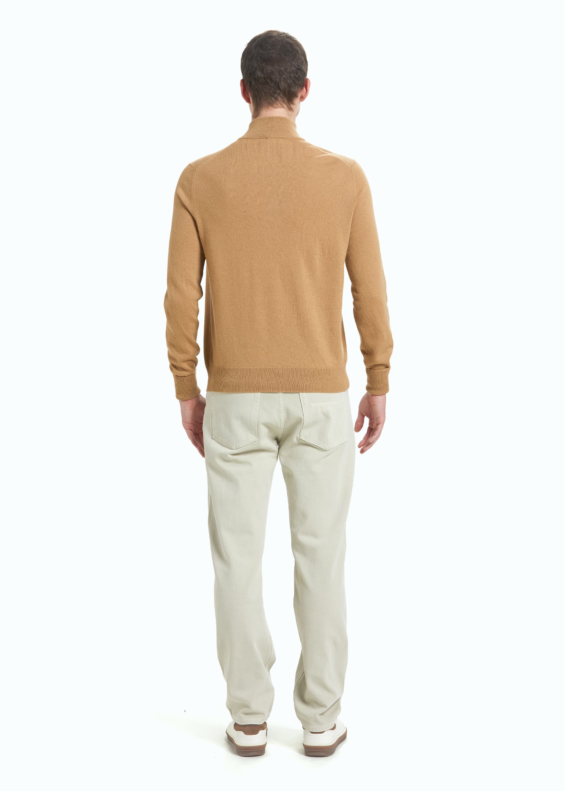 Liscio Men's Cashmere Half Zip Jumper