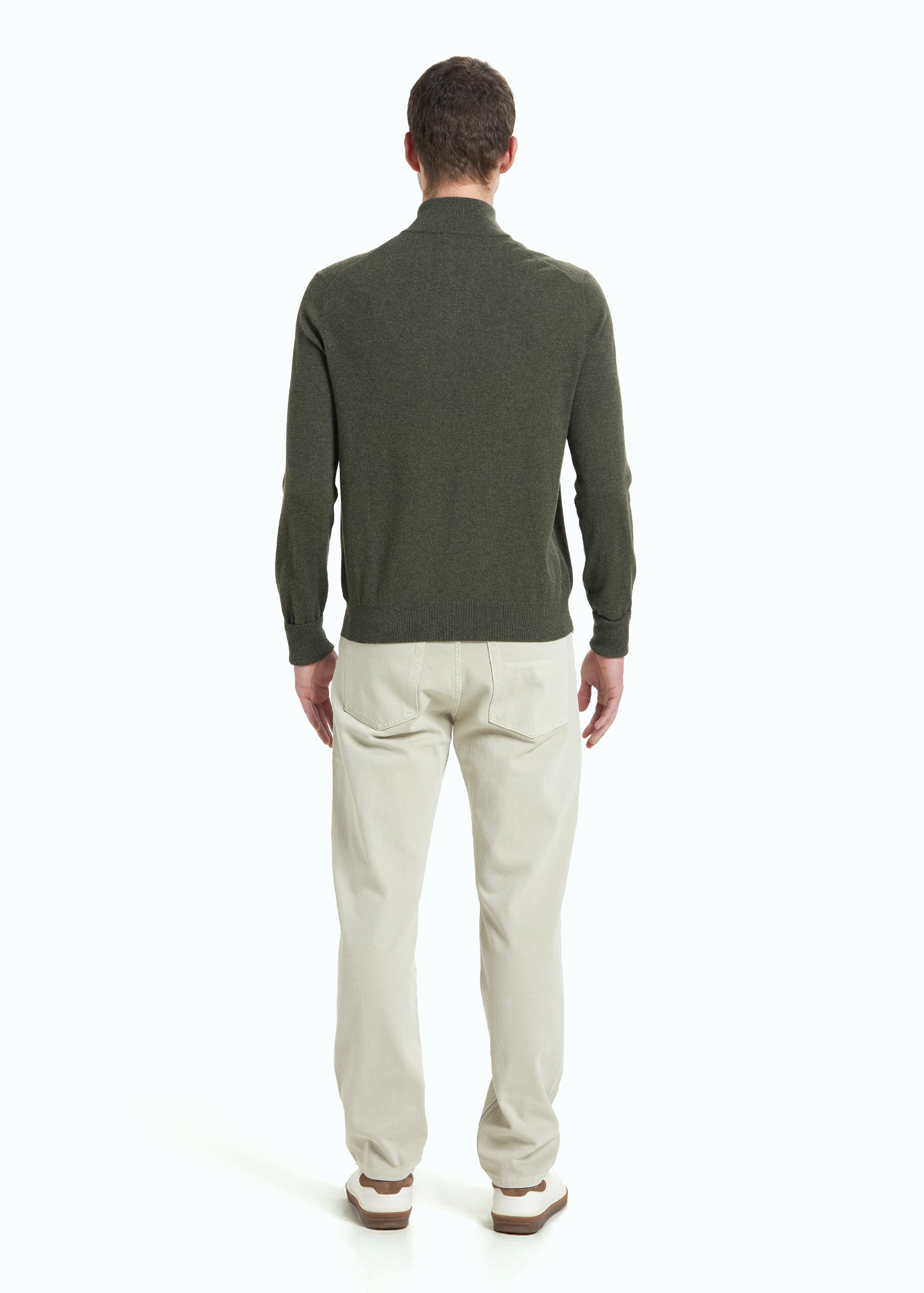 Liscio Men's Cashmere Half Zip Jumper