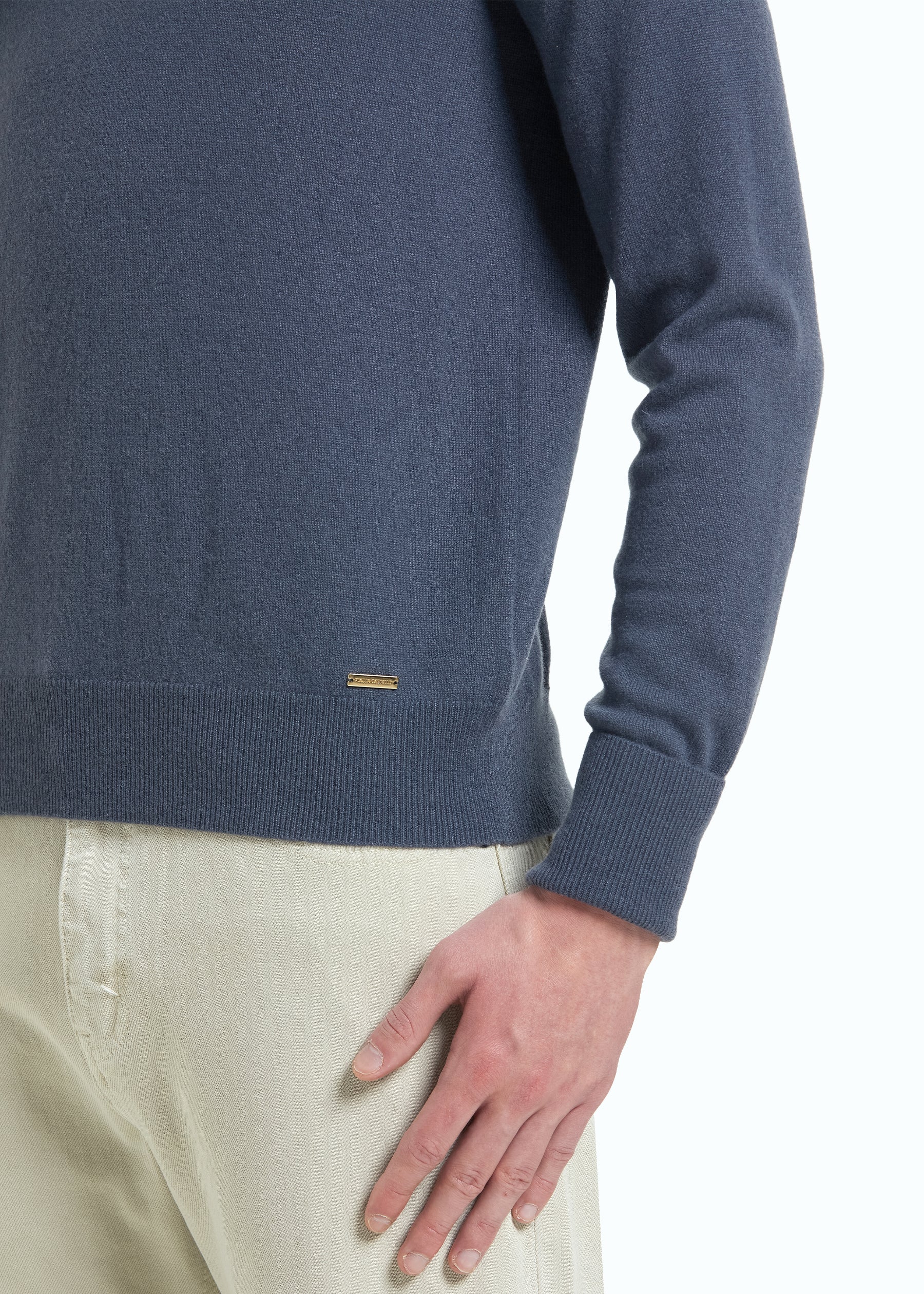 Liscio Men's Cashmere Half Zip Jumper