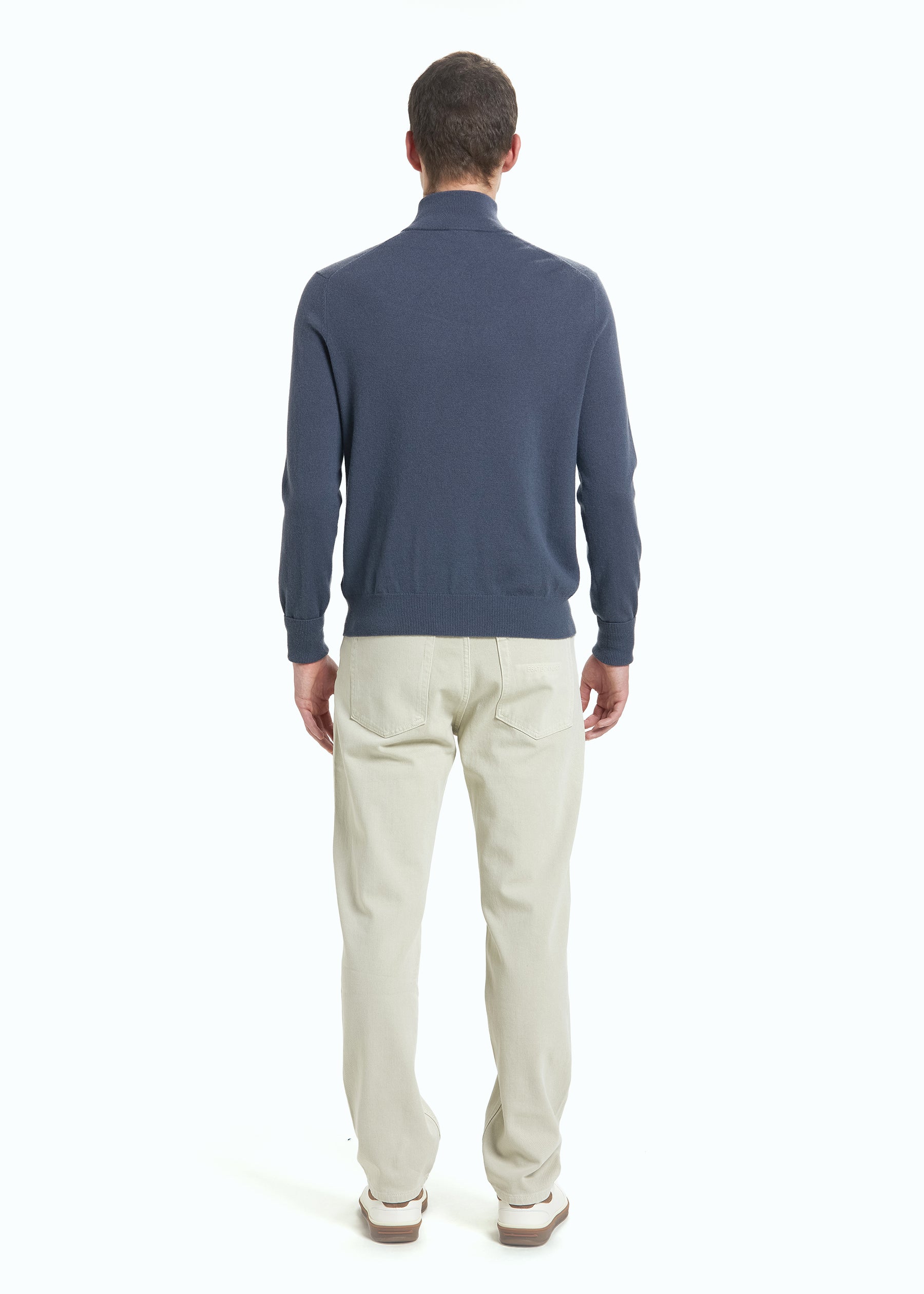 Liscio Men's Cashmere Half Zip Jumper