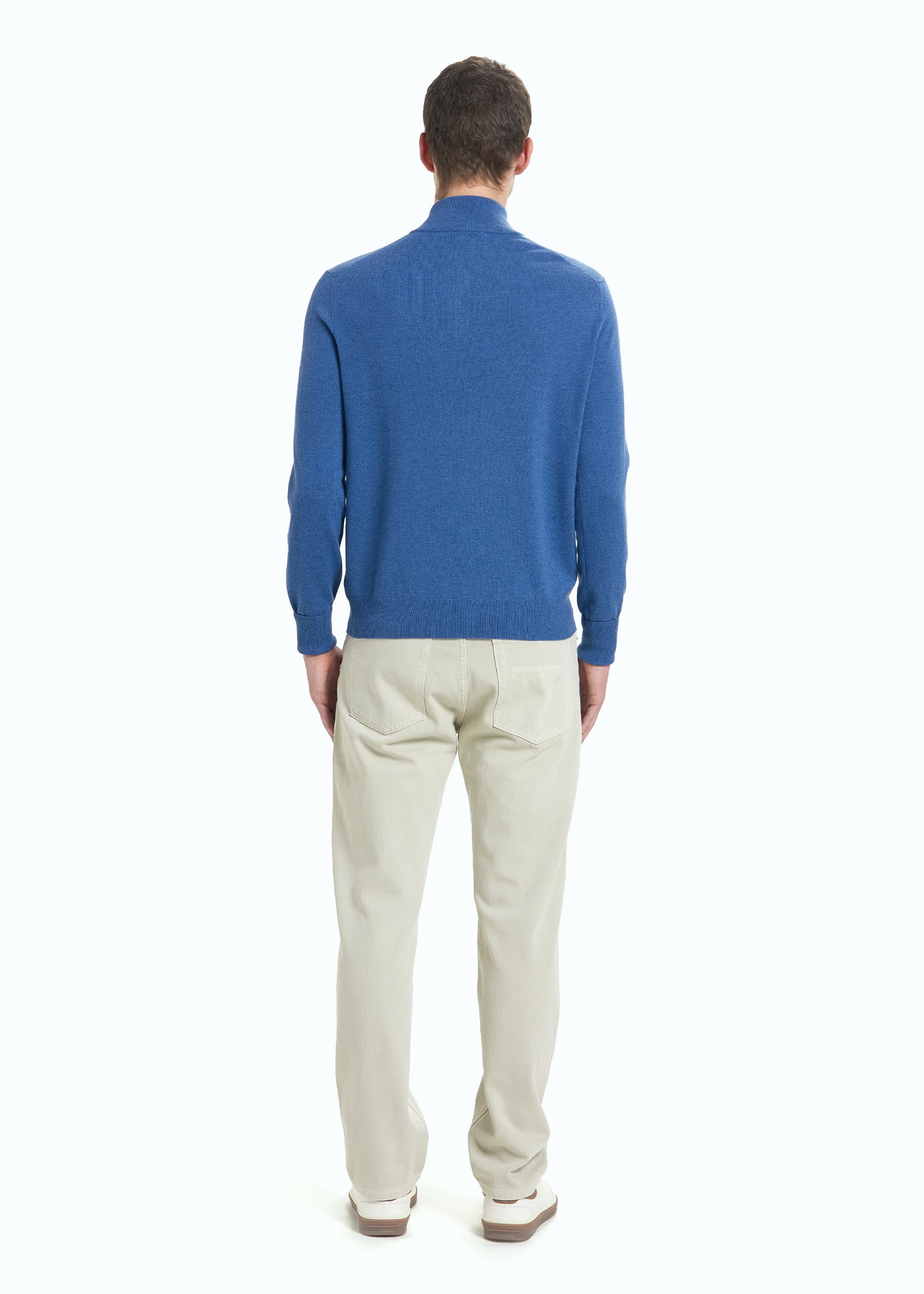 Liscio Men's Cashmere Half Zip Jumper
