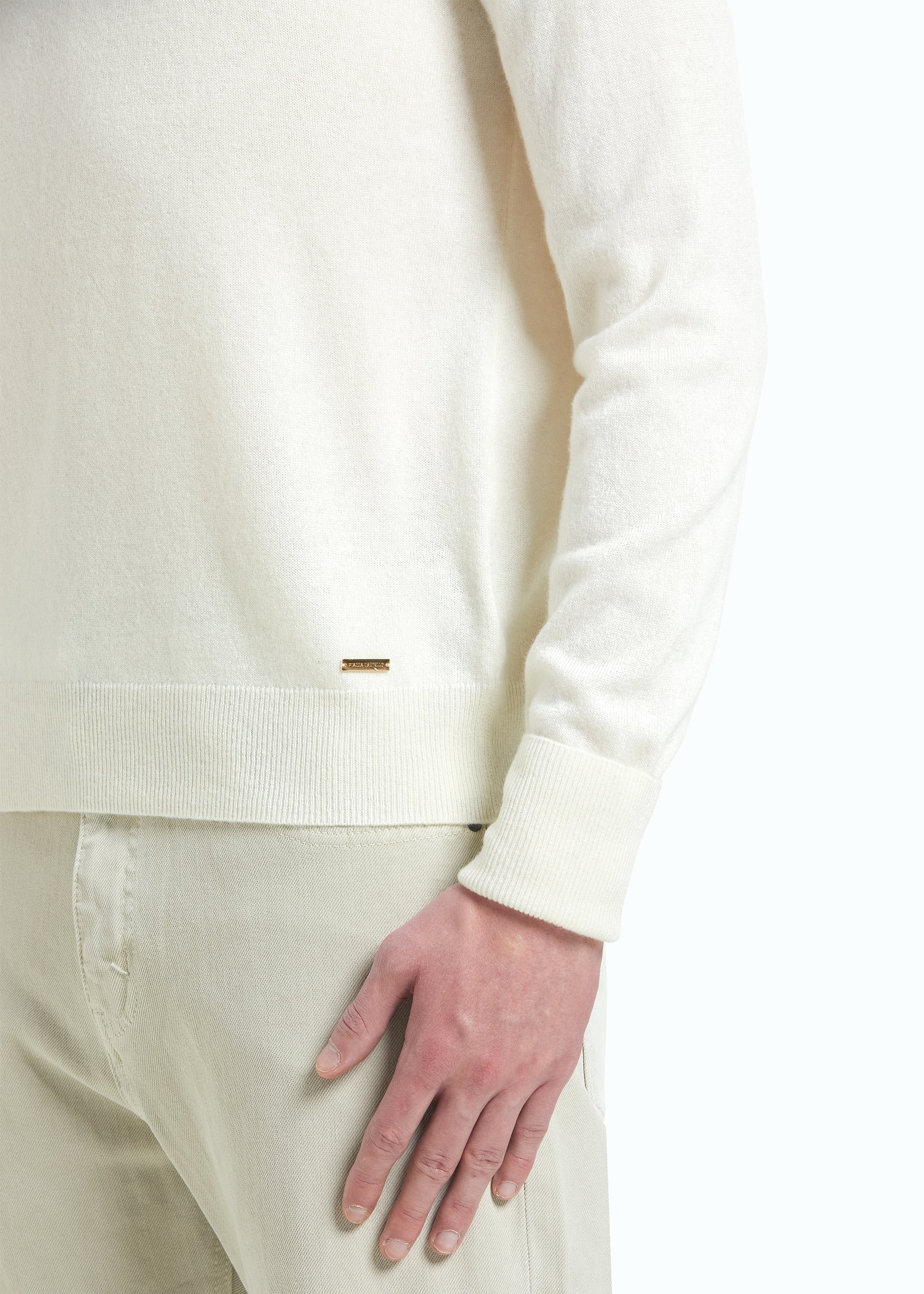Liscio Men's Cashmere Half Zip Jumper