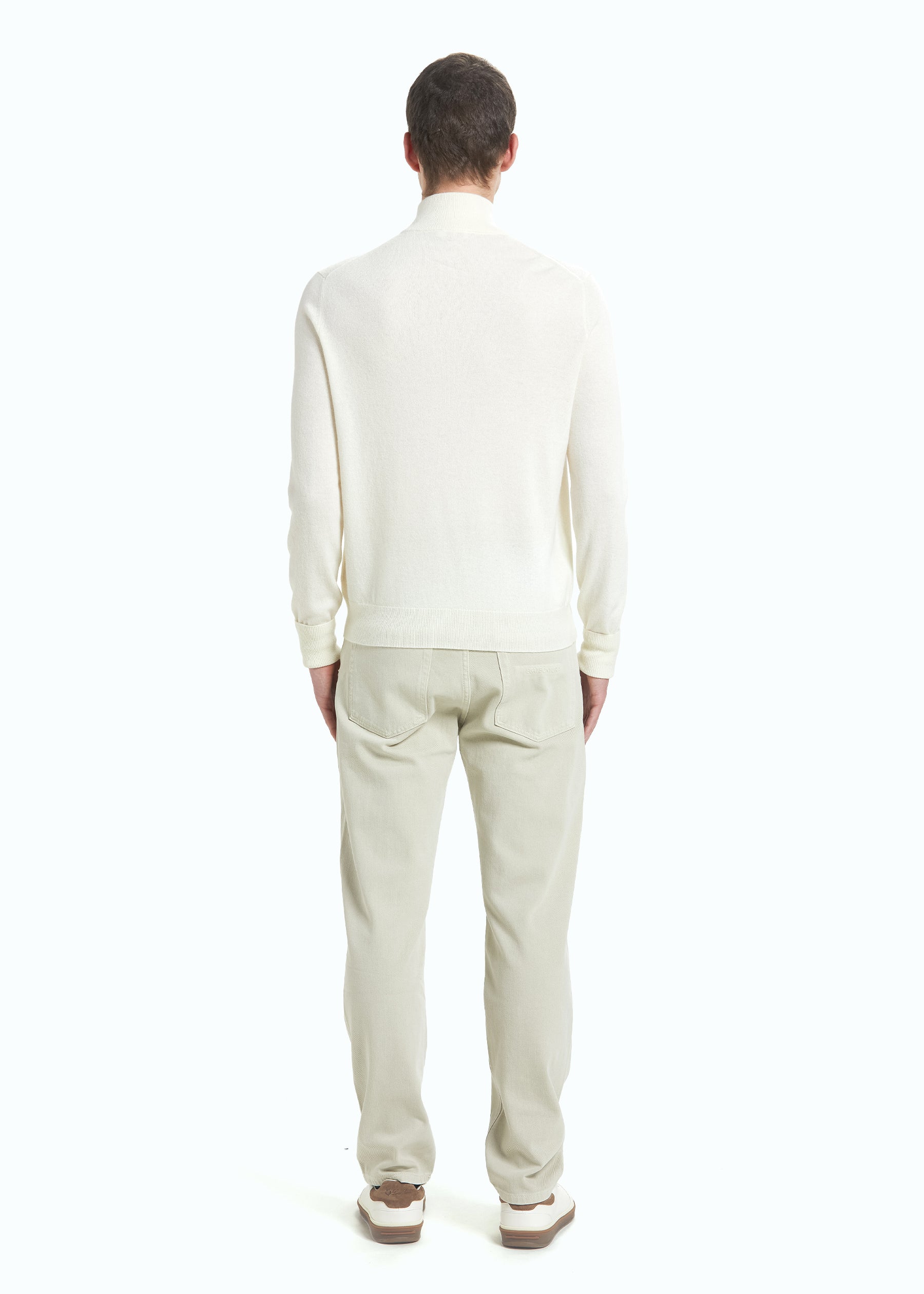 Liscio Men's Cashmere Half Zip Jumper