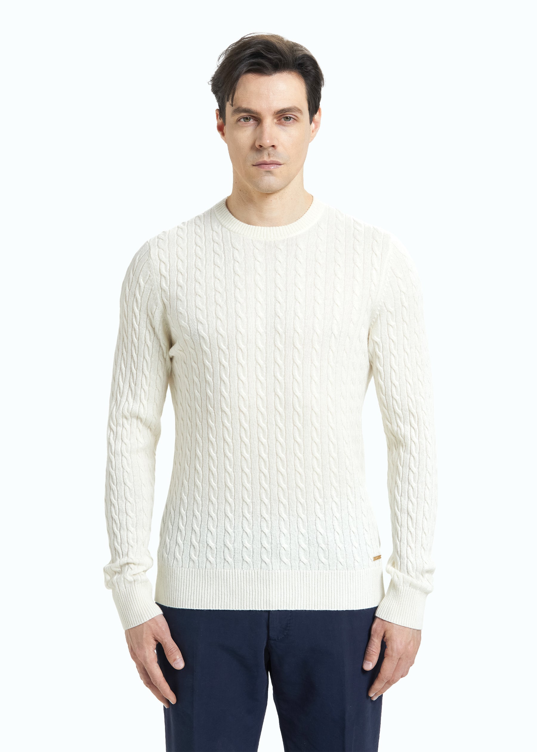 Ricamo Cable Knit Jumper