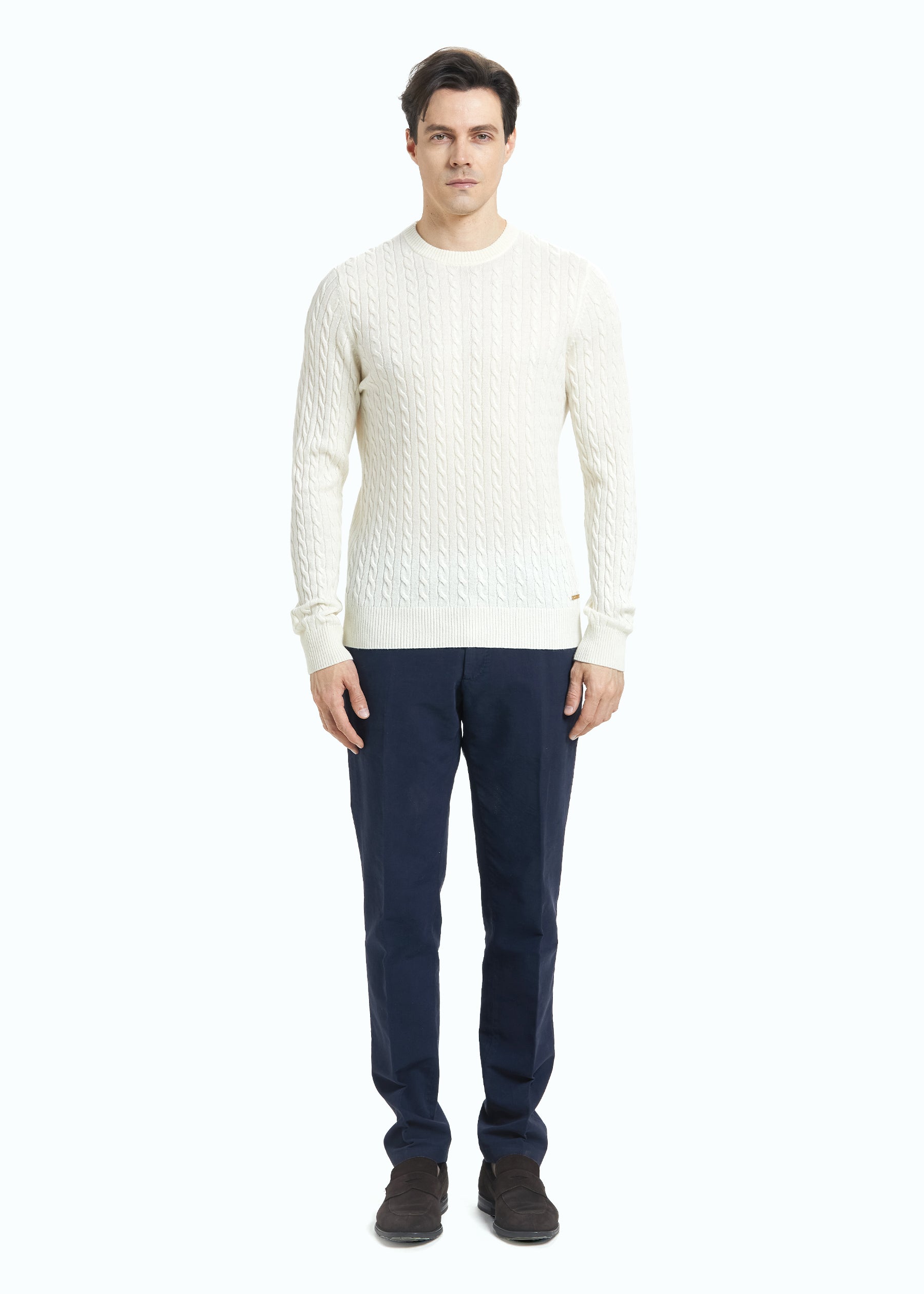 Ricamo Cable Knit Jumper