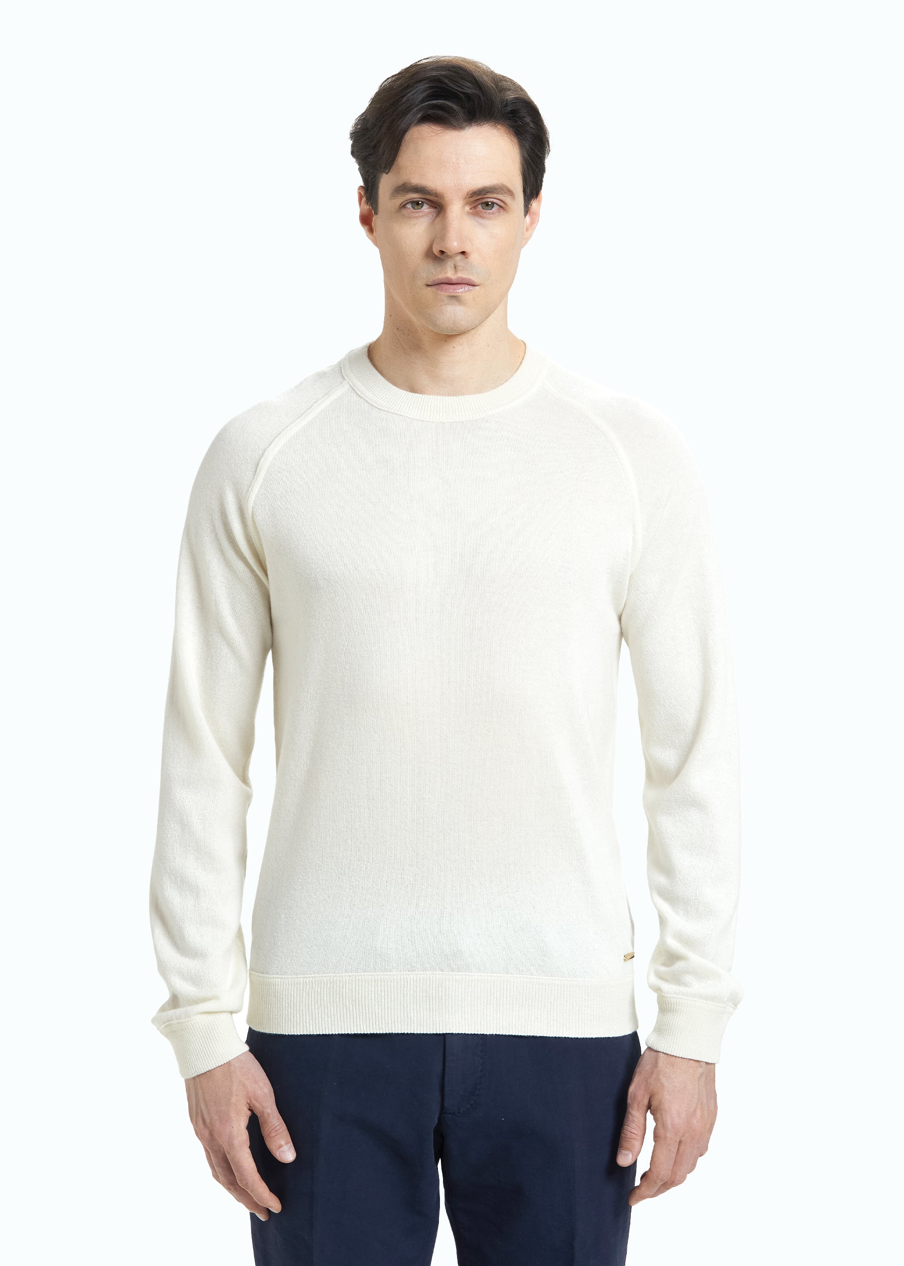 Riposato Men's Round Neck Cashmere Sweatshirt