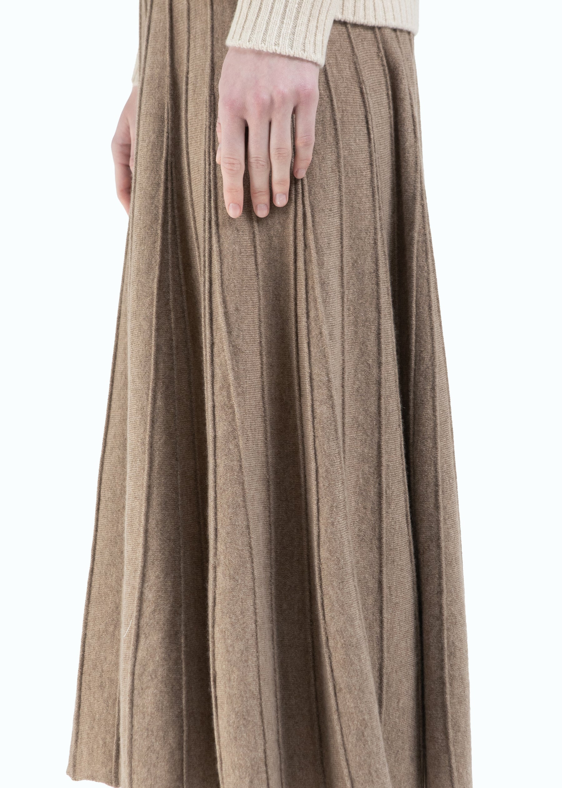Aurina Knit Cashmere Skirt