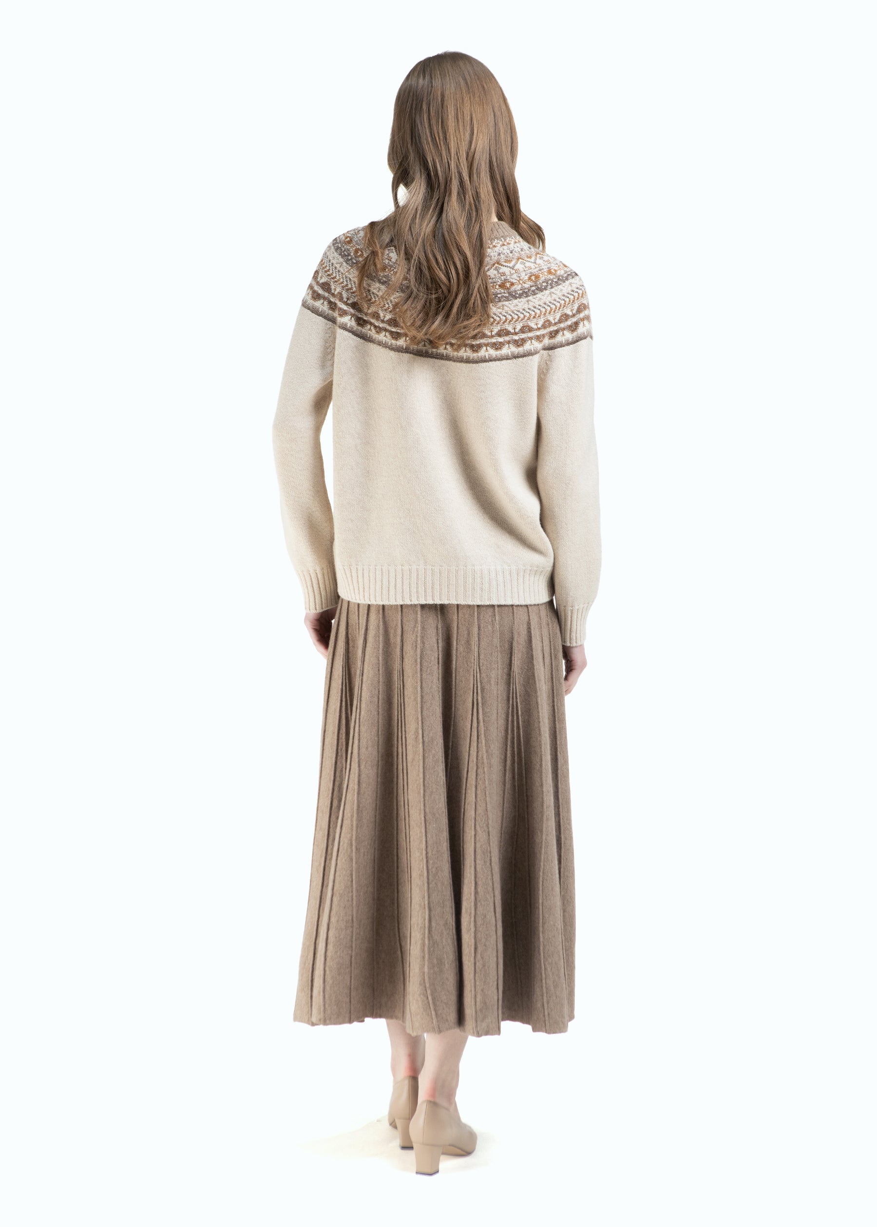 Aurina Knit Cashmere Skirt