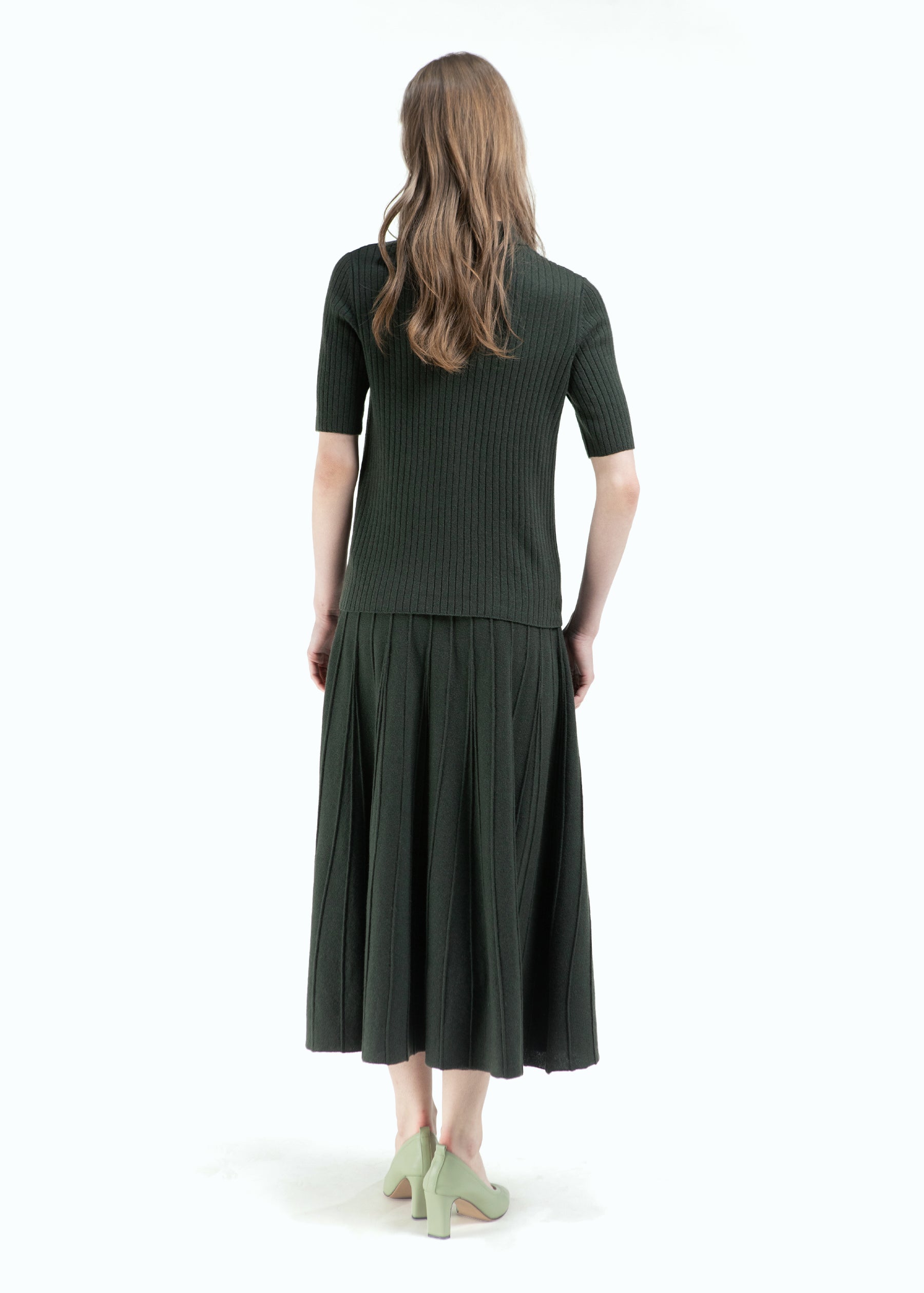 Aurina Knit Cashmere Skirt