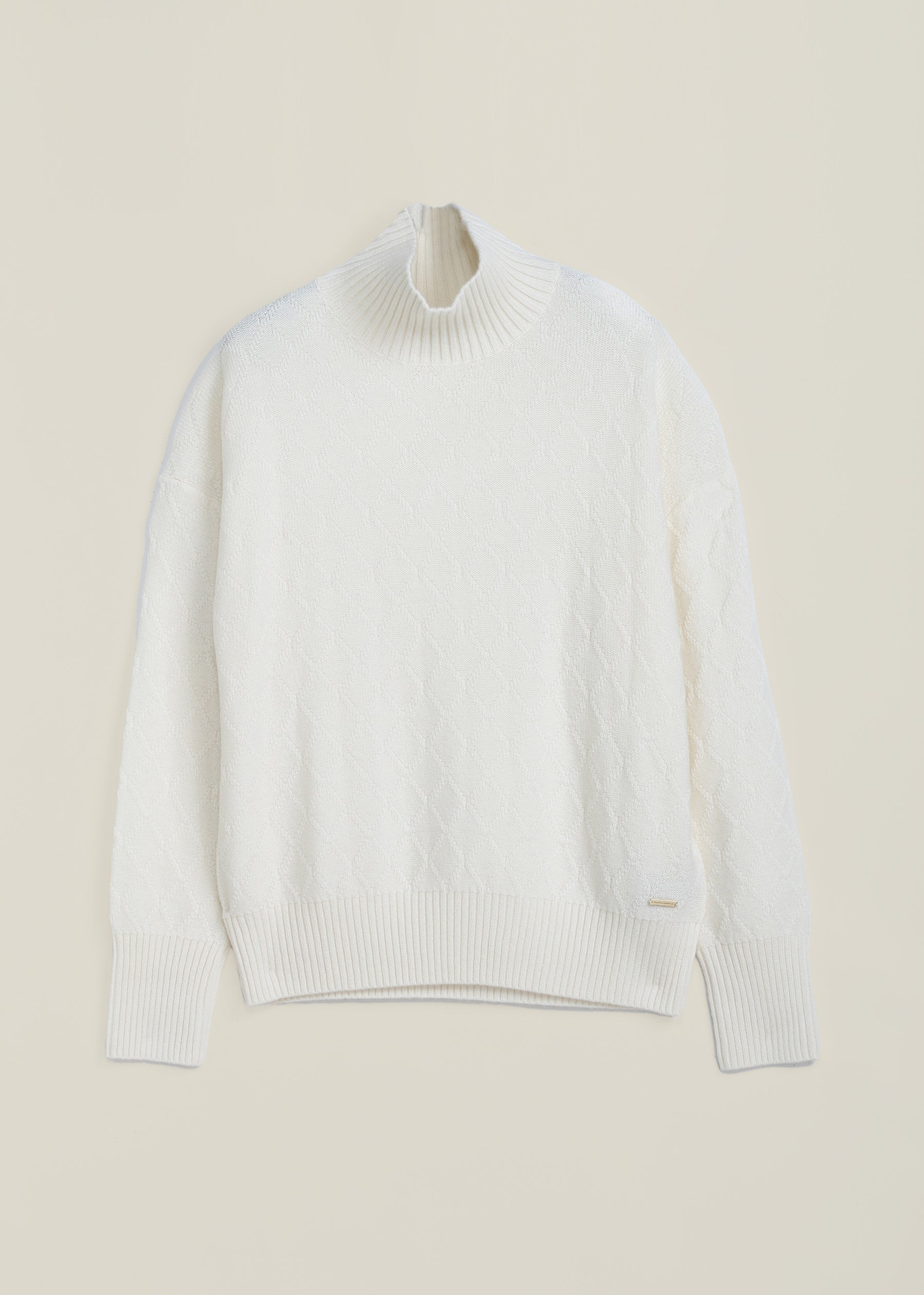 Diamond Cable Knit Cashmere Jumper