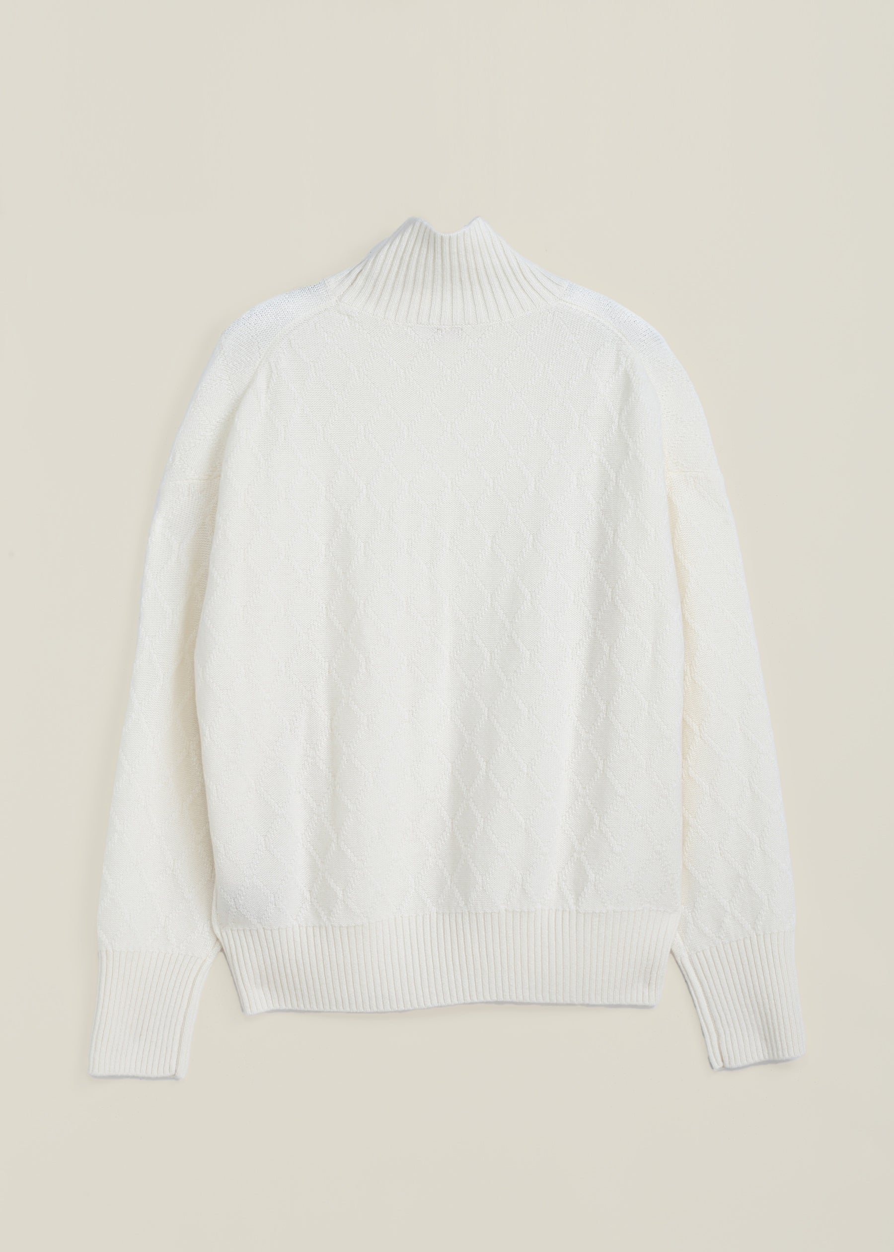 Diamond Cable Knit Cashmere Jumper