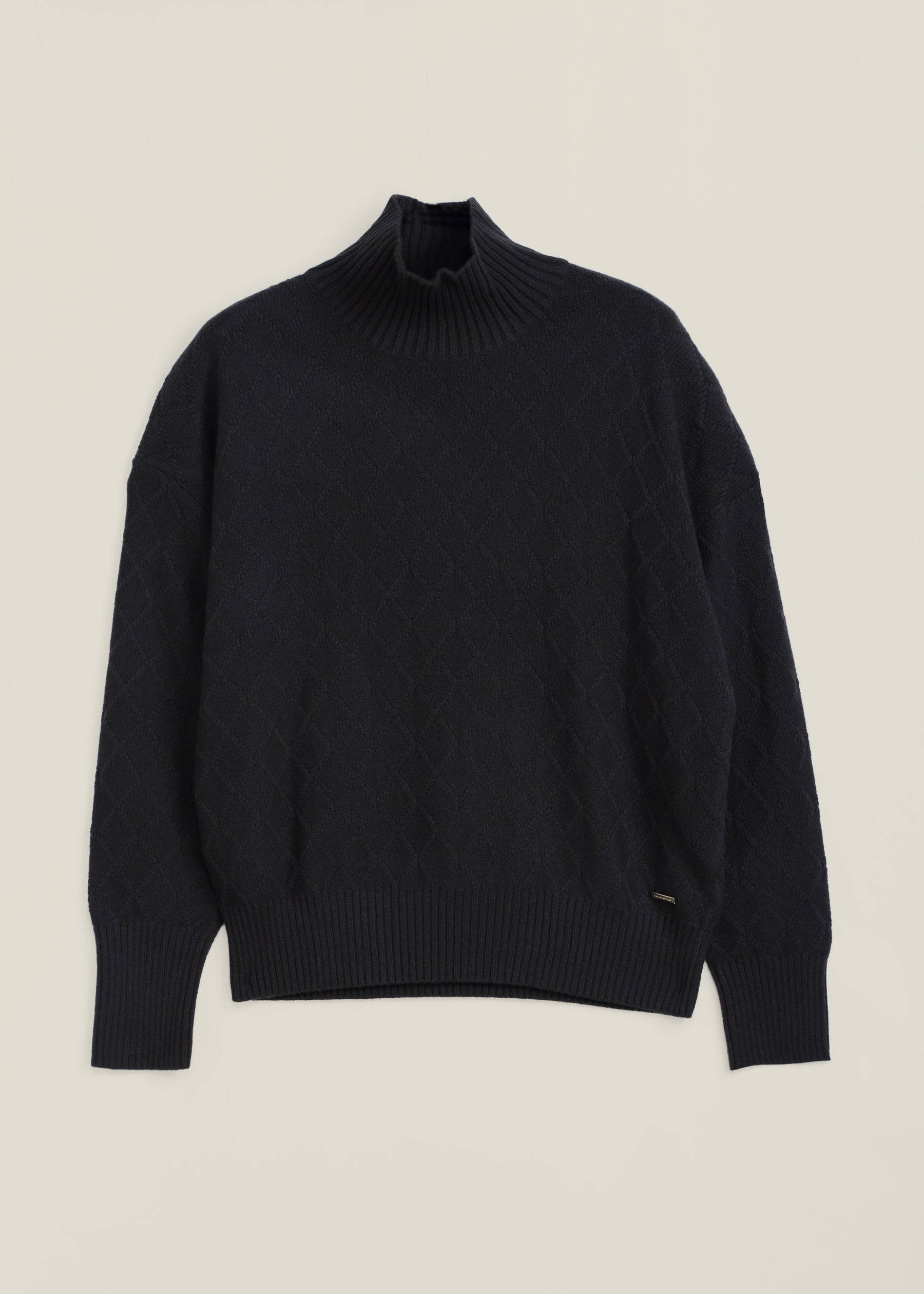 Diamond Cable Knit Cashmere Jumper