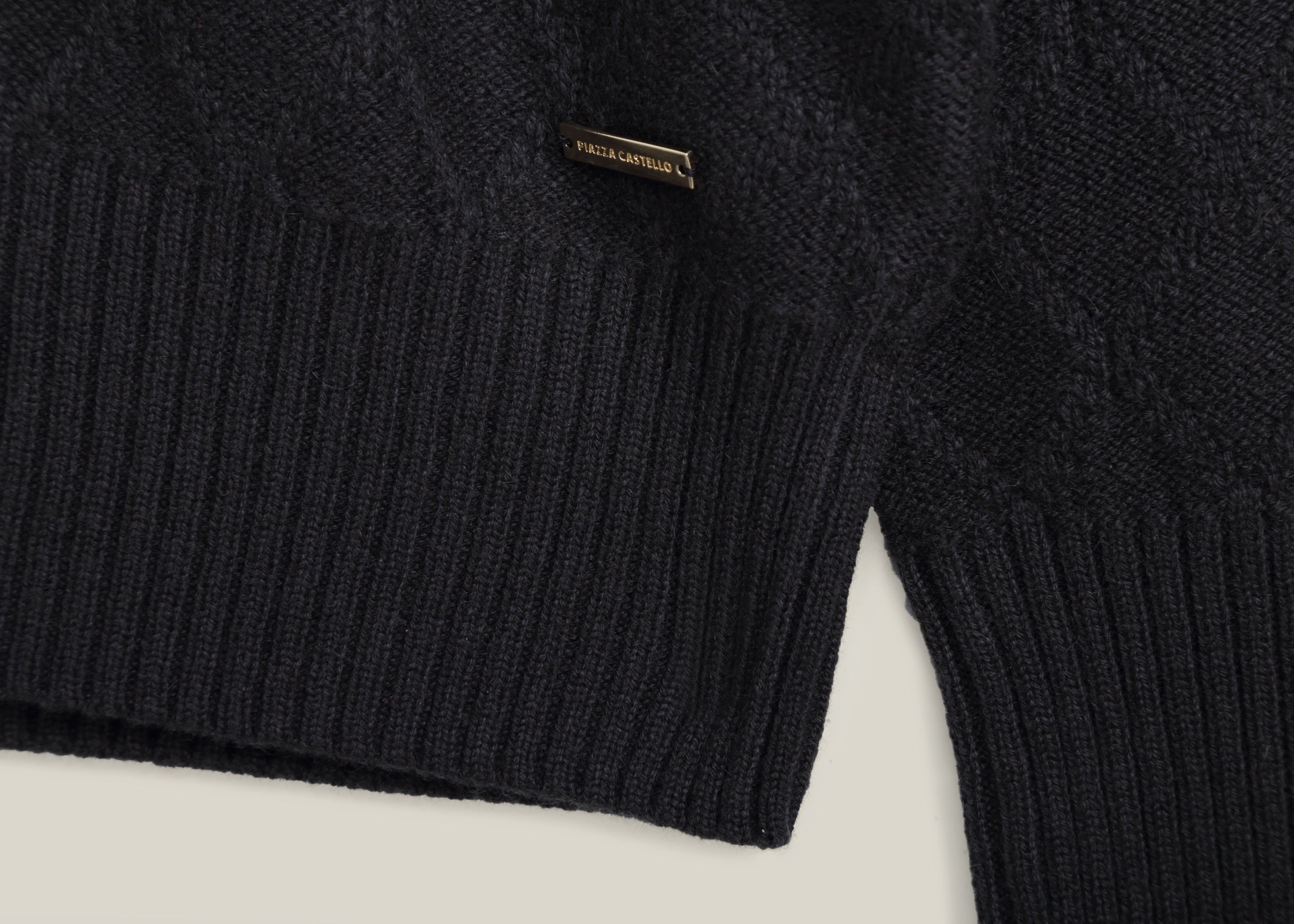 Diamond Cable Knit Cashmere Jumper