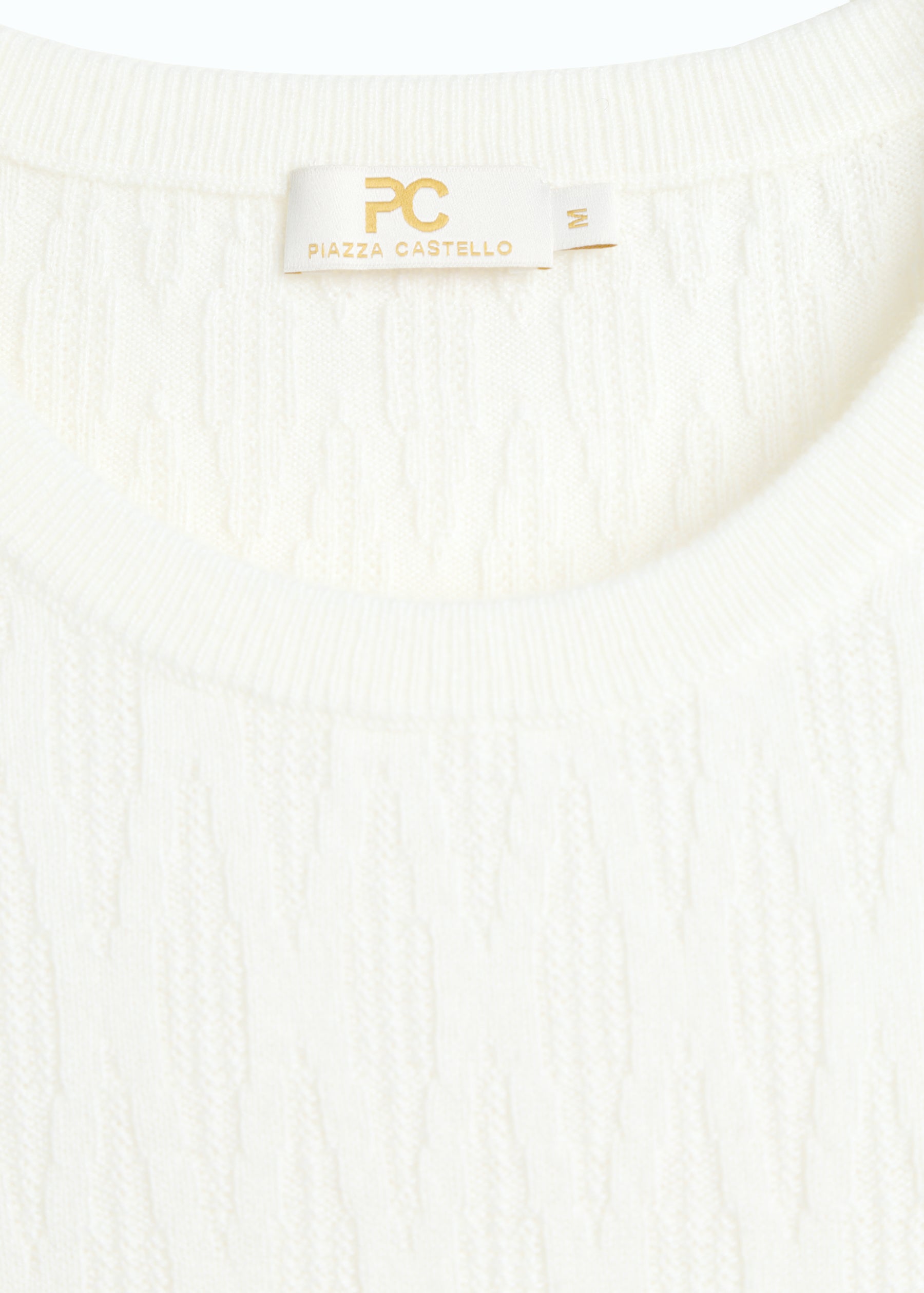 Gemma Diamond Knit Short Sleeves Cashmere Jumper