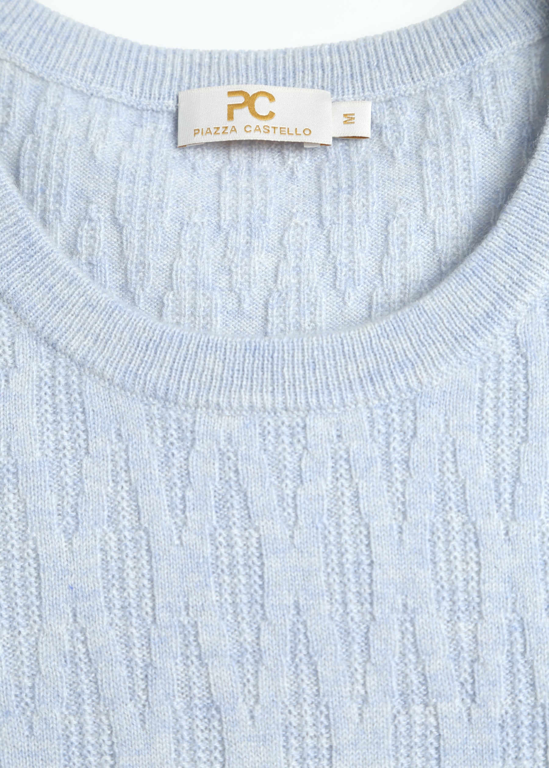Gemma Diamond Knit Short Sleeves Cashmere Jumper
