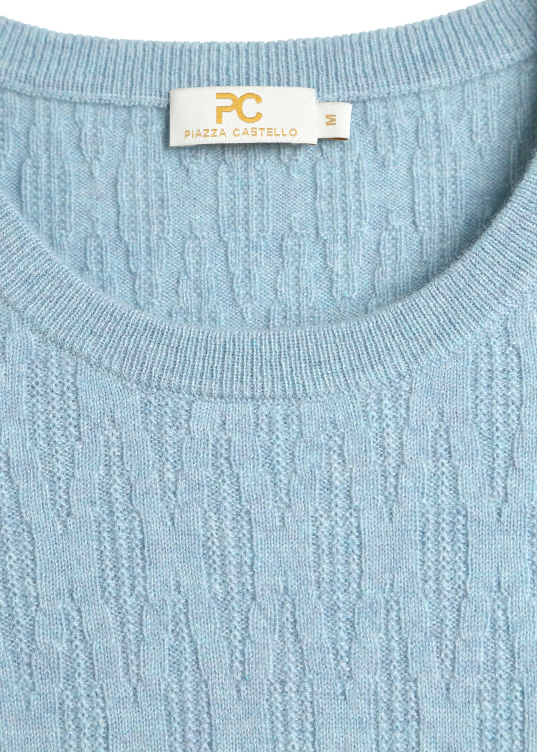 Gemma Diamond Knit Short Sleeves Cashmere Jumper