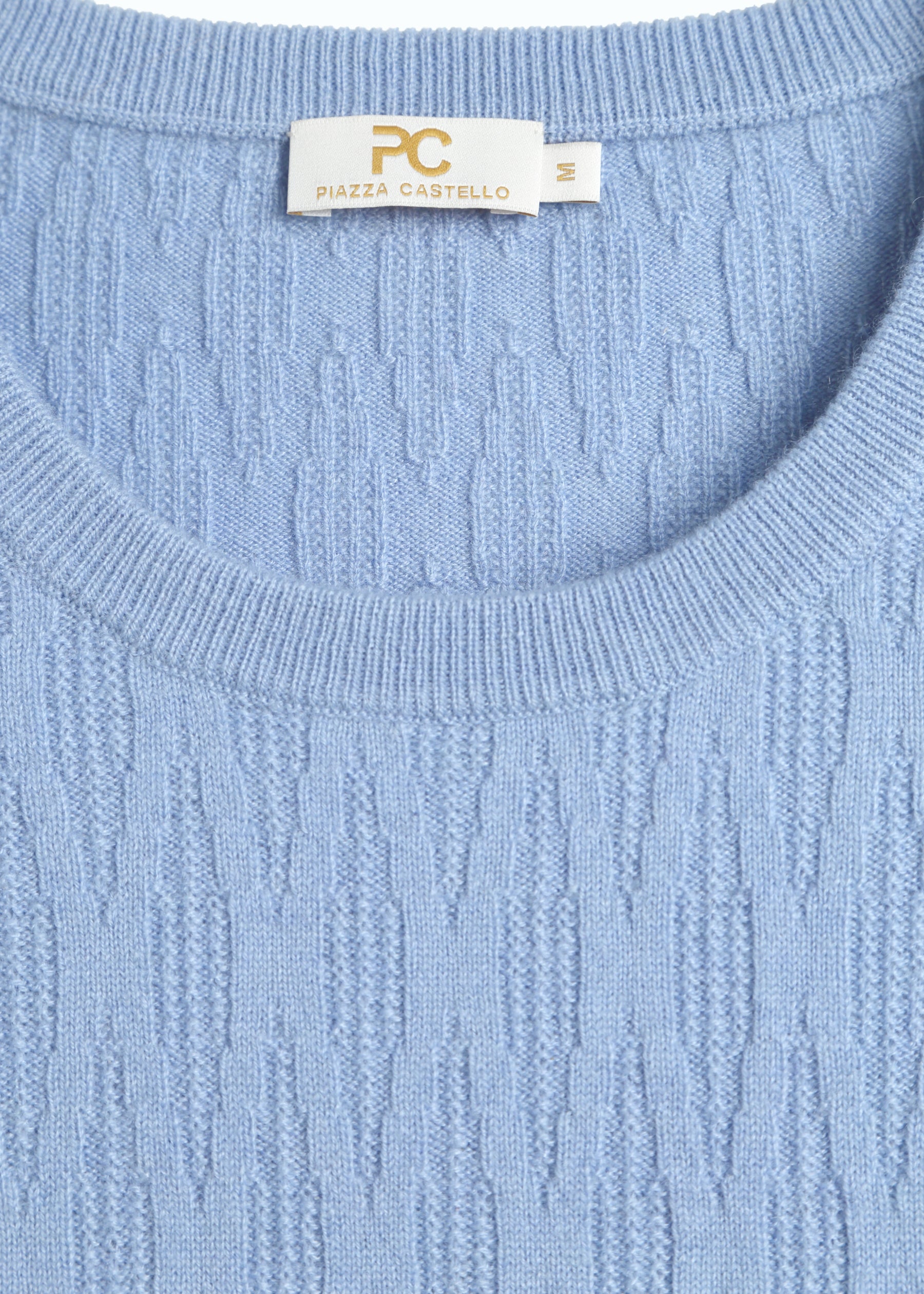 Gemma Diamond Knit Short Sleeves Cashmere Jumper