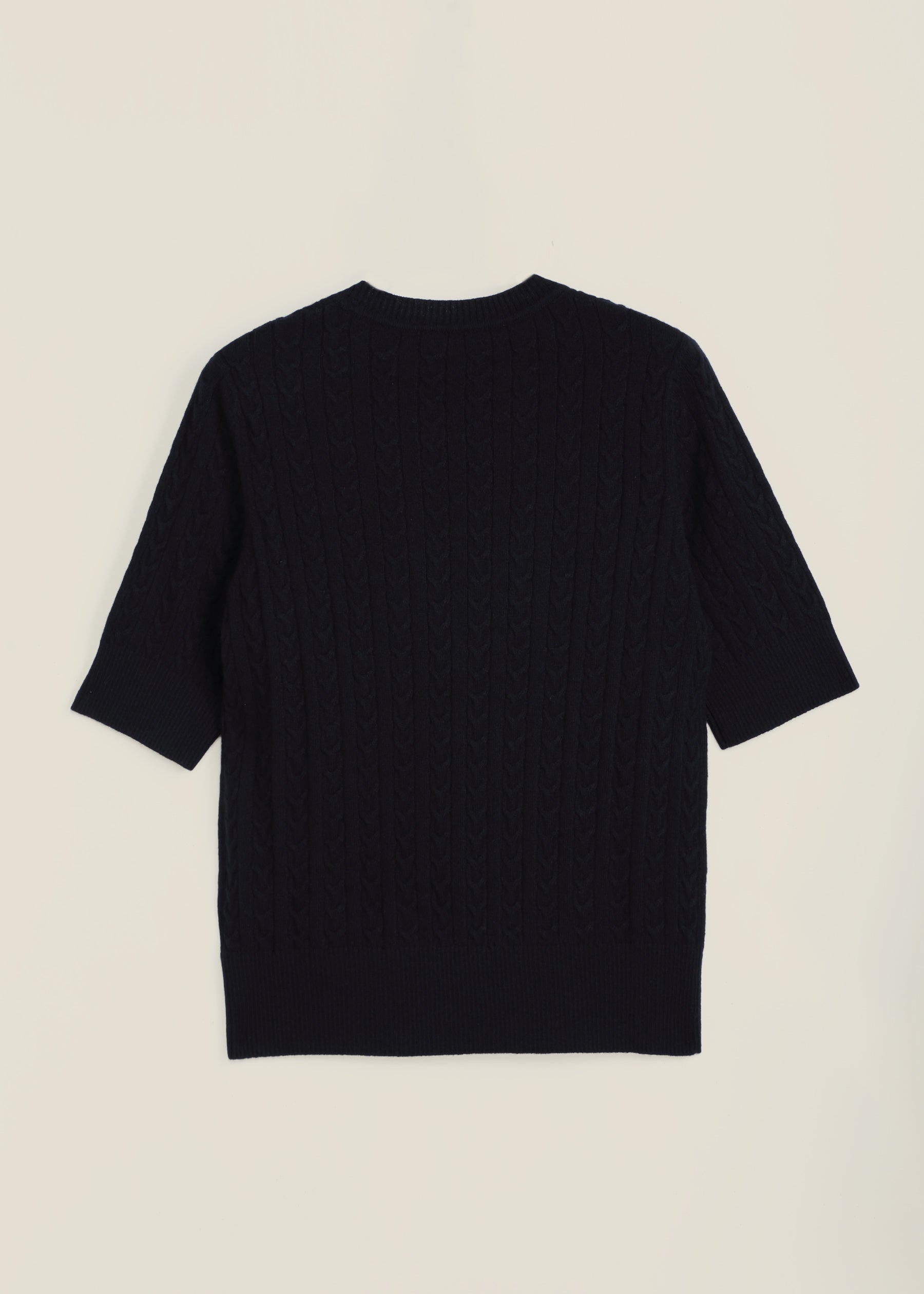 Filigrana Cable Knit Short Sleeves Jumper