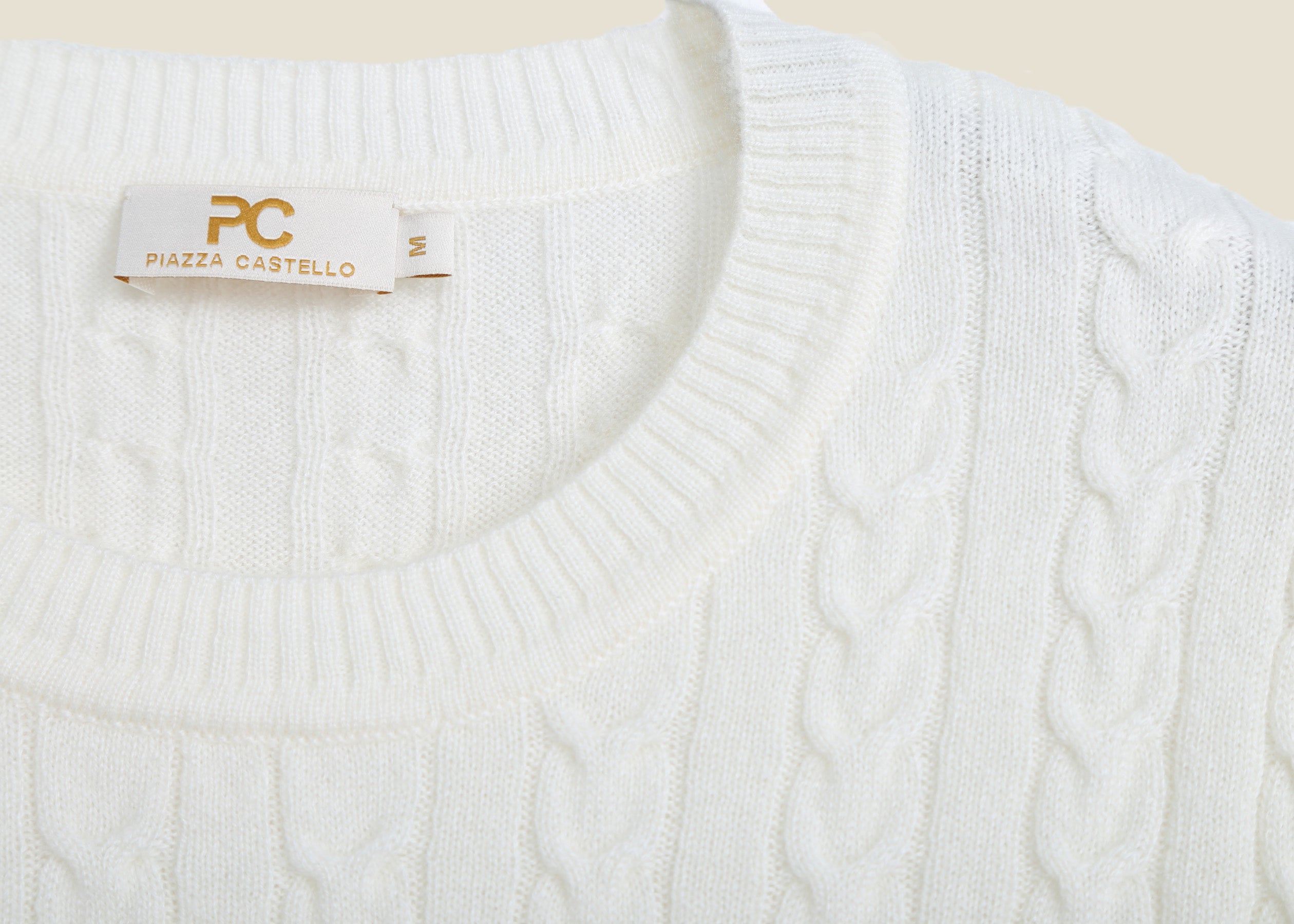 Filigrana Cable Knit Short Sleeves Jumper