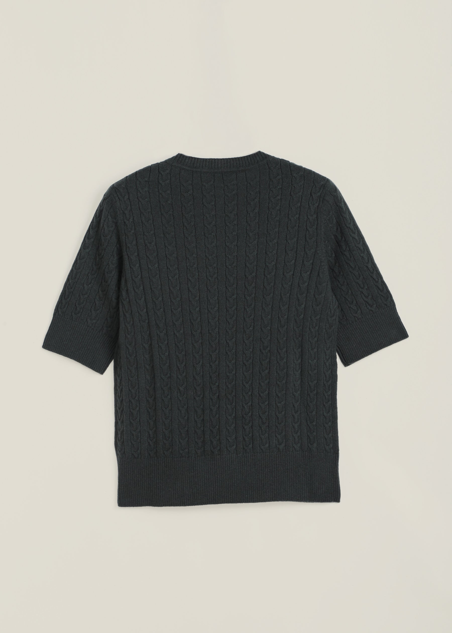 Filigrana Cable Knit Short Sleeves Jumper