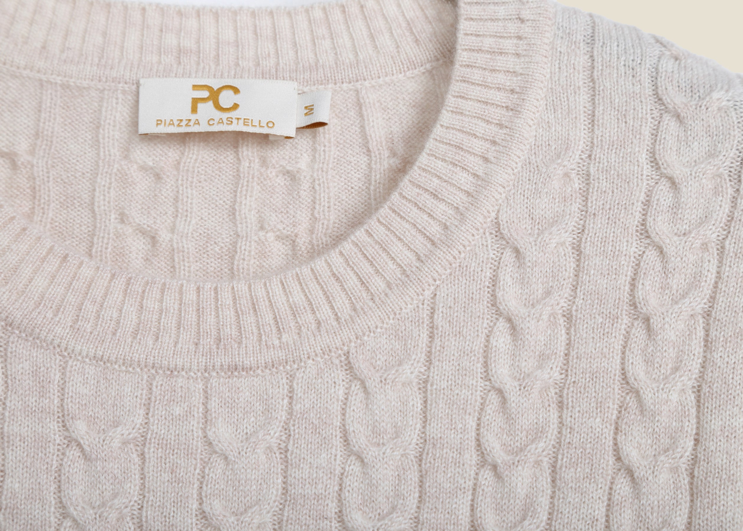 Filigrana Cable Knit Short Sleeves Jumper