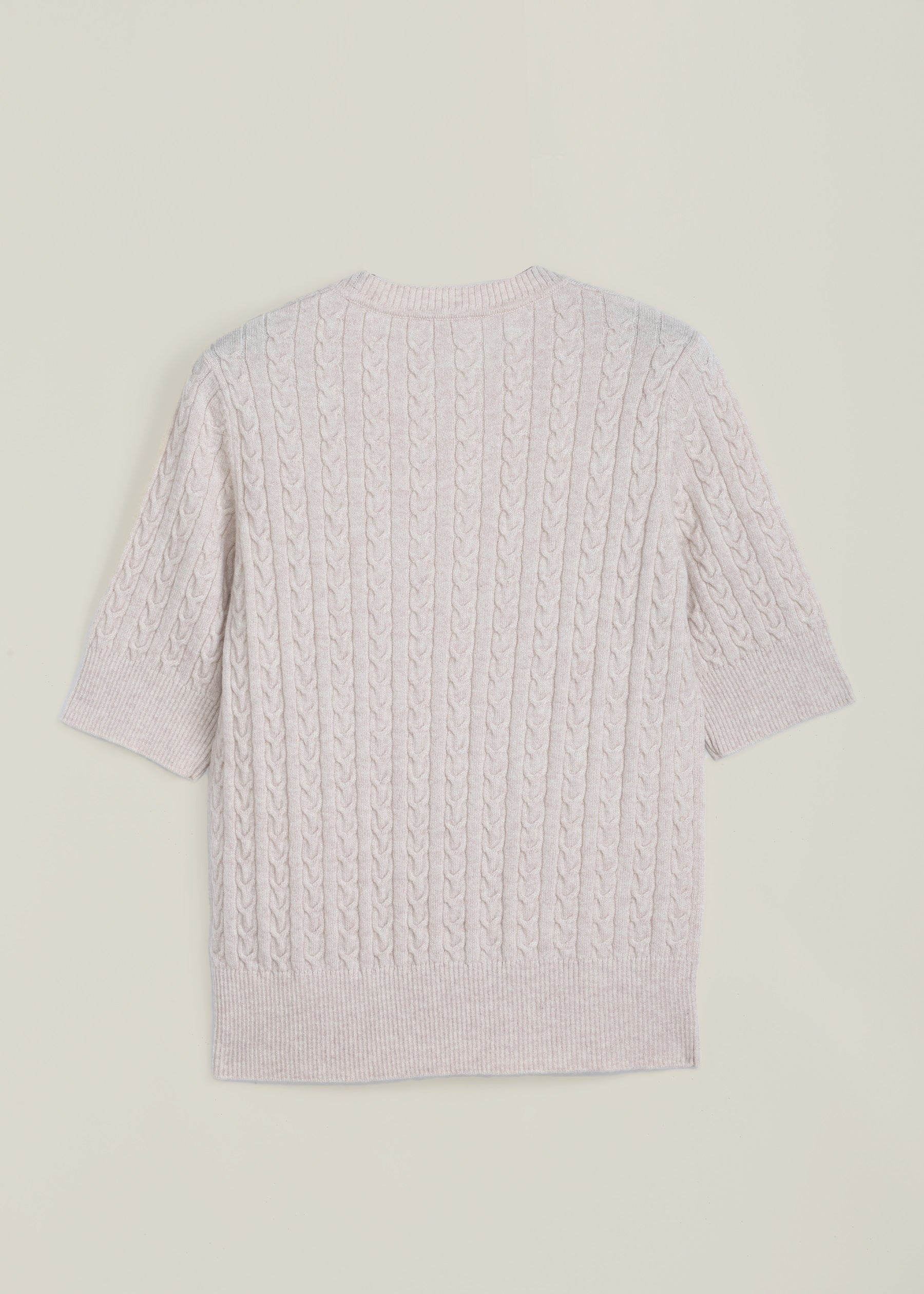 Filigrana Cable Knit Short Sleeves Jumper