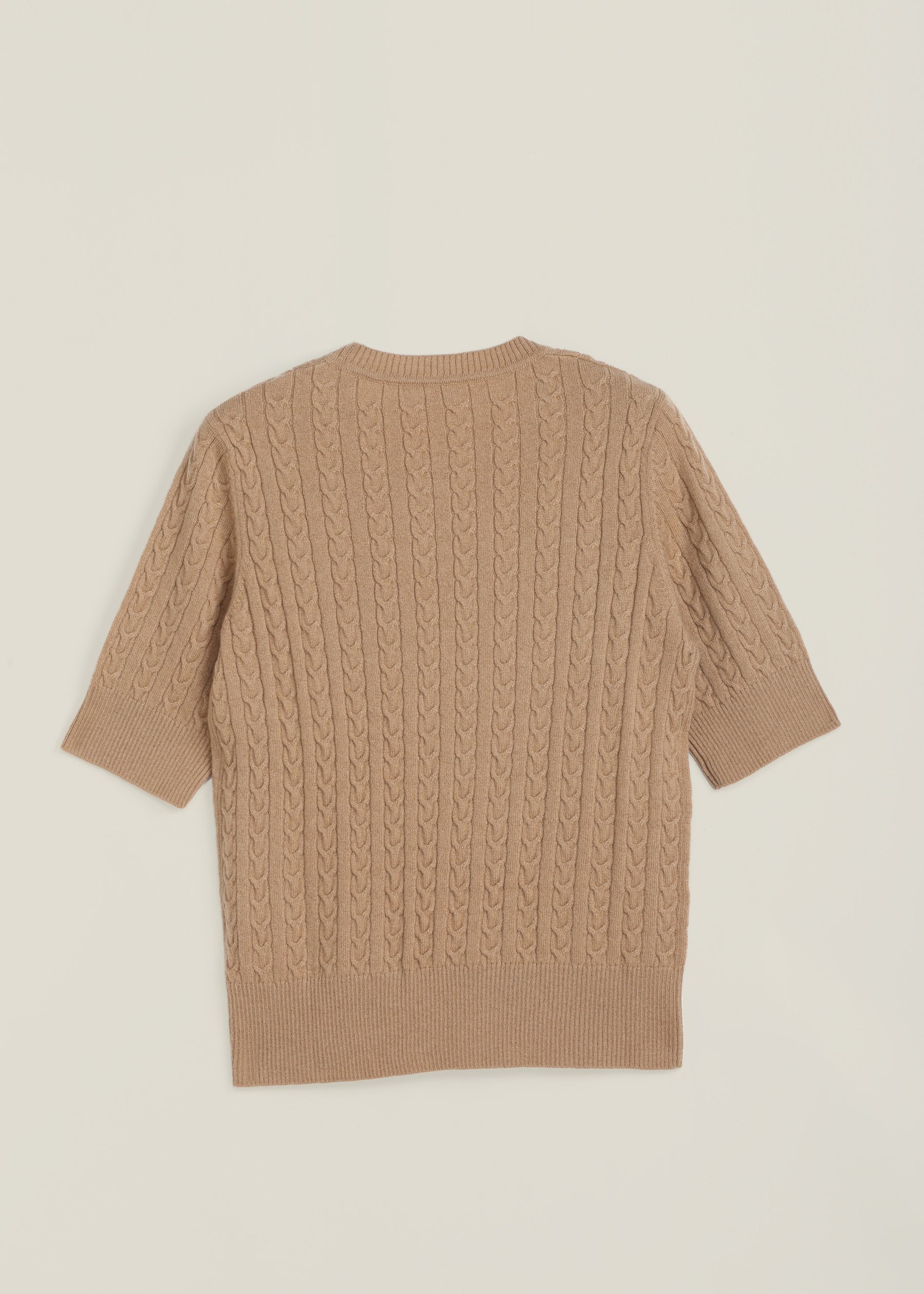 Filigrana Cable Knit Short Sleeves Jumper