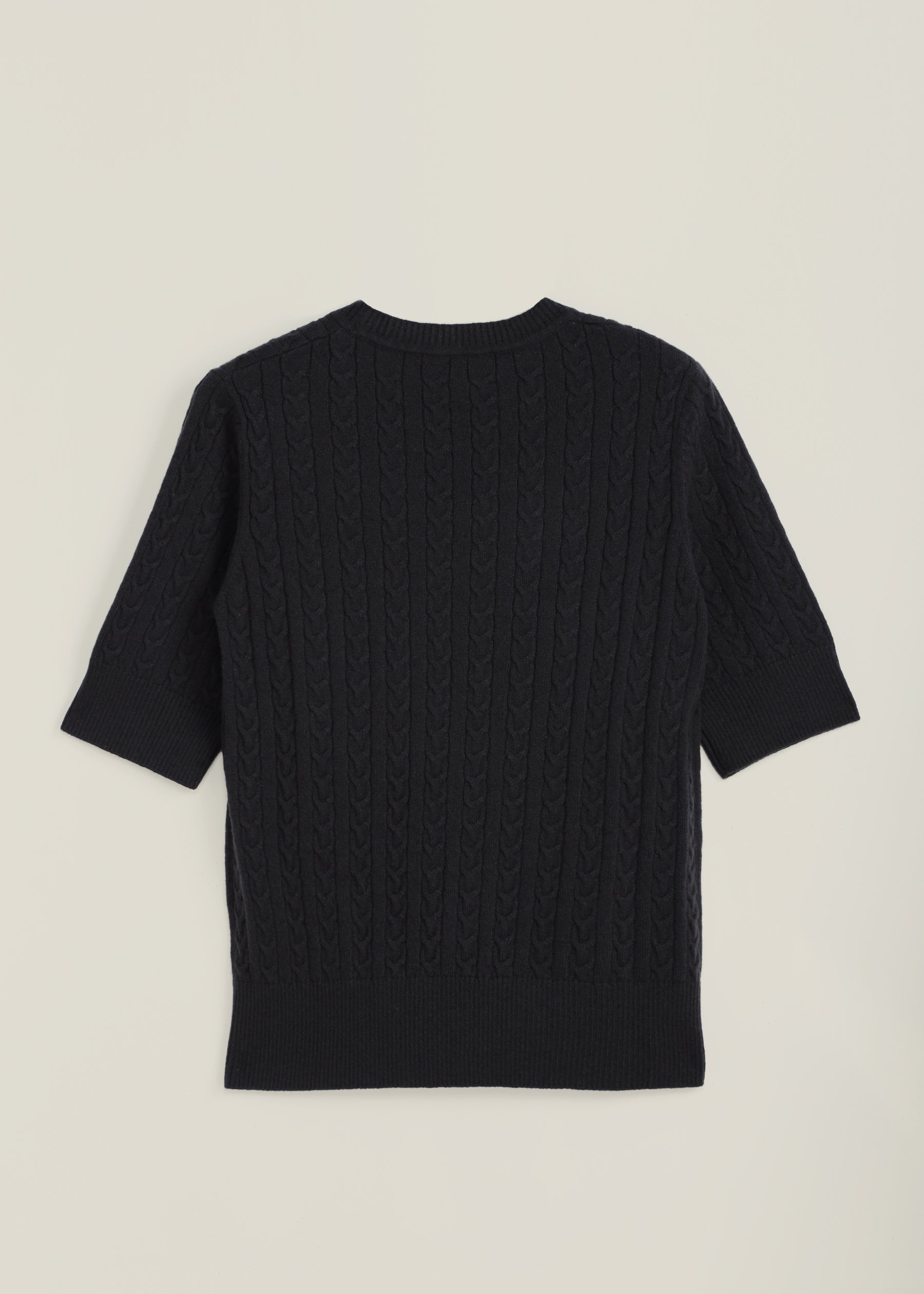 Filigrana Cable Knit Short Sleeves Jumper