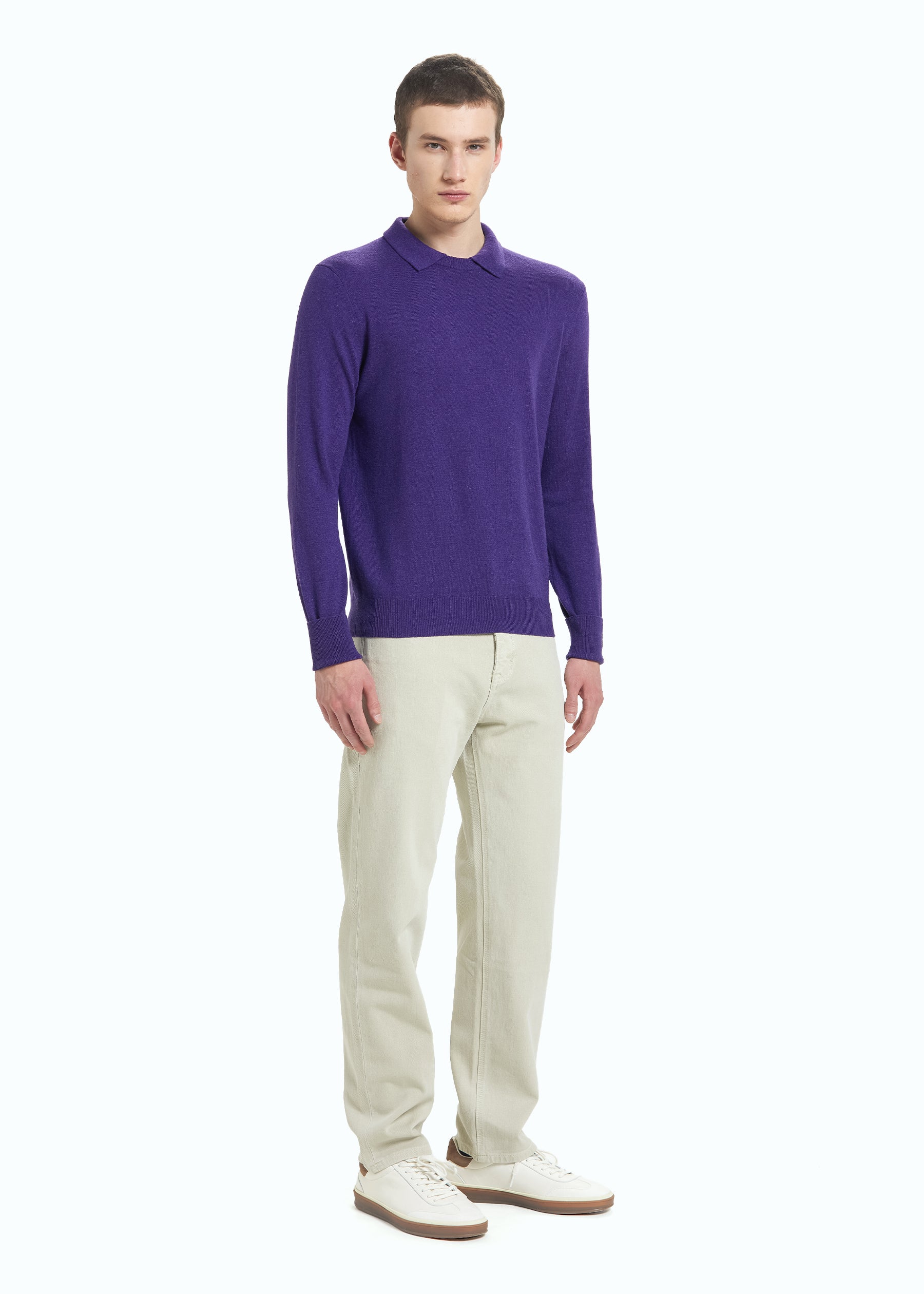 Siena Men's Cashmere Polo Neck Jumper